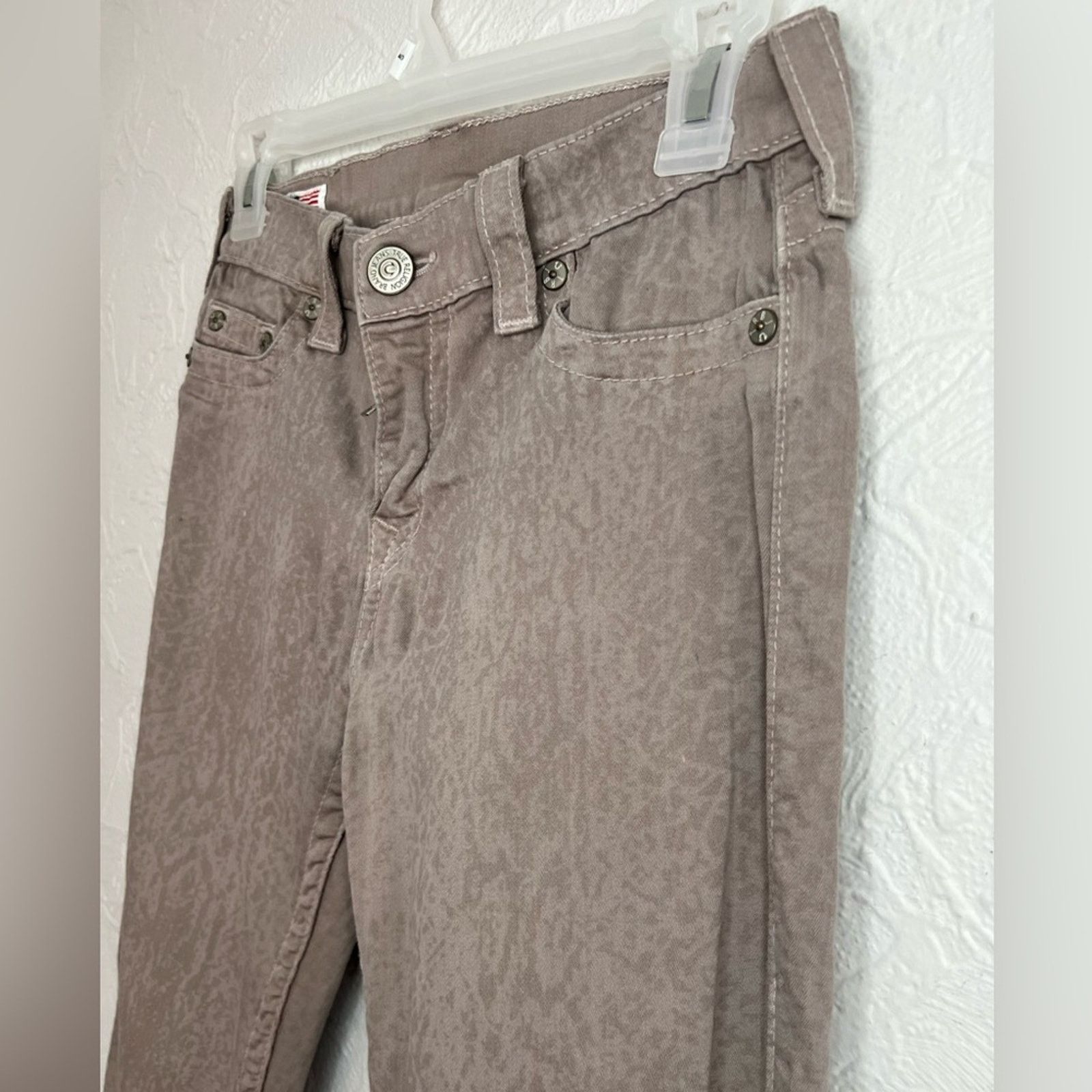 True Religion True Religion Halle Mid-Rise Straight Gray Jeans LIKE NEW Size 28" / US 6 / IT 42 - 3 Thumbnail
