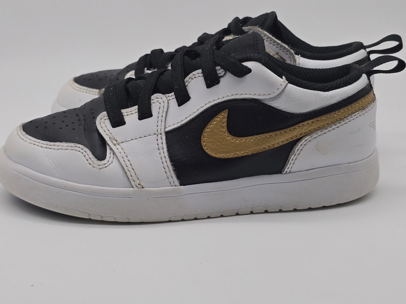 Jordan Brand Air Jordan 1 SE Low White/Black/Gold DR7948-172 Size 2Y Size US 5 / EU 37 - 2 Thumbnail