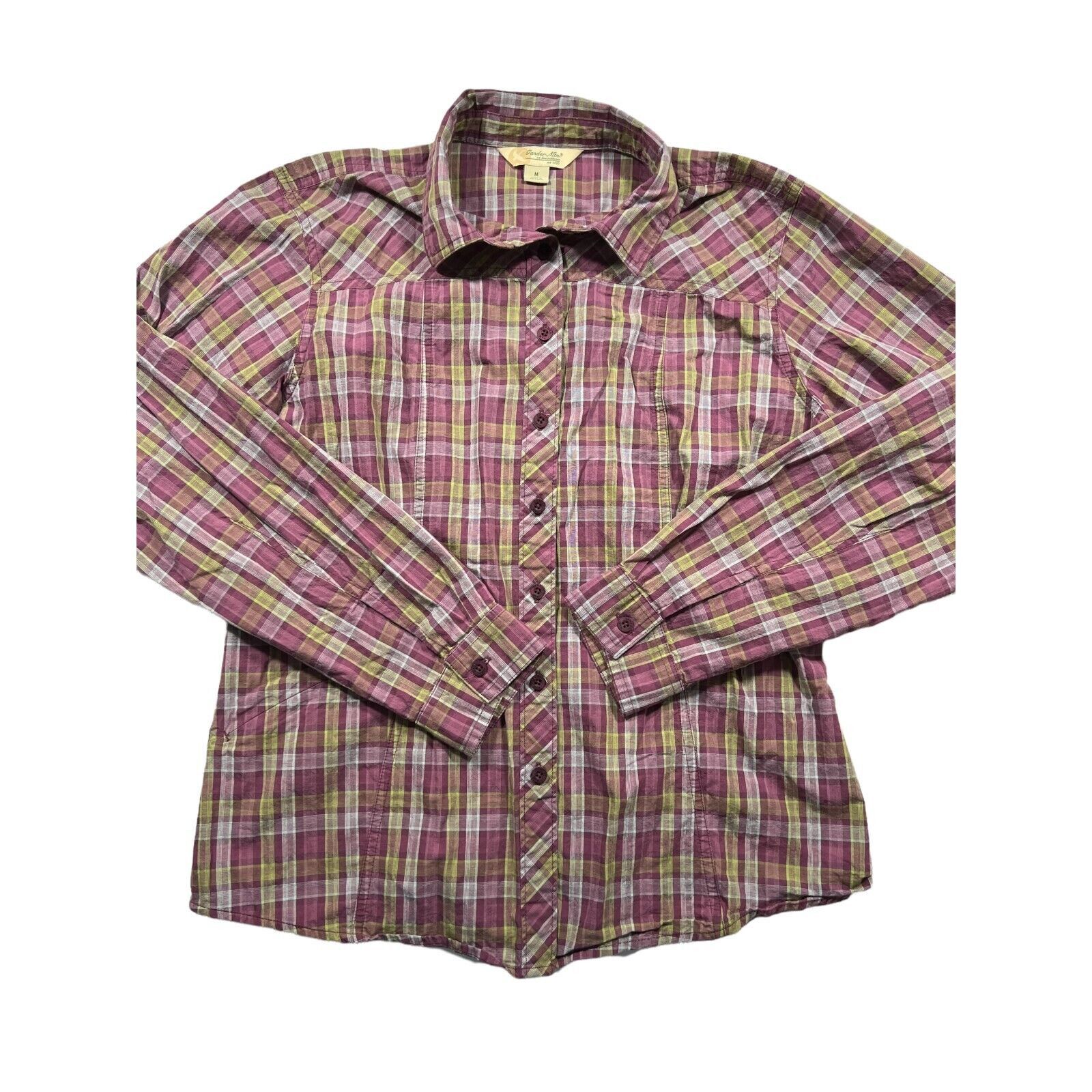 Other Gander Mountain Womens Cut Shirt Purple & Green Plaid Medium Size M / US 6-8 / IT 42-44 - 1 Thumbnail