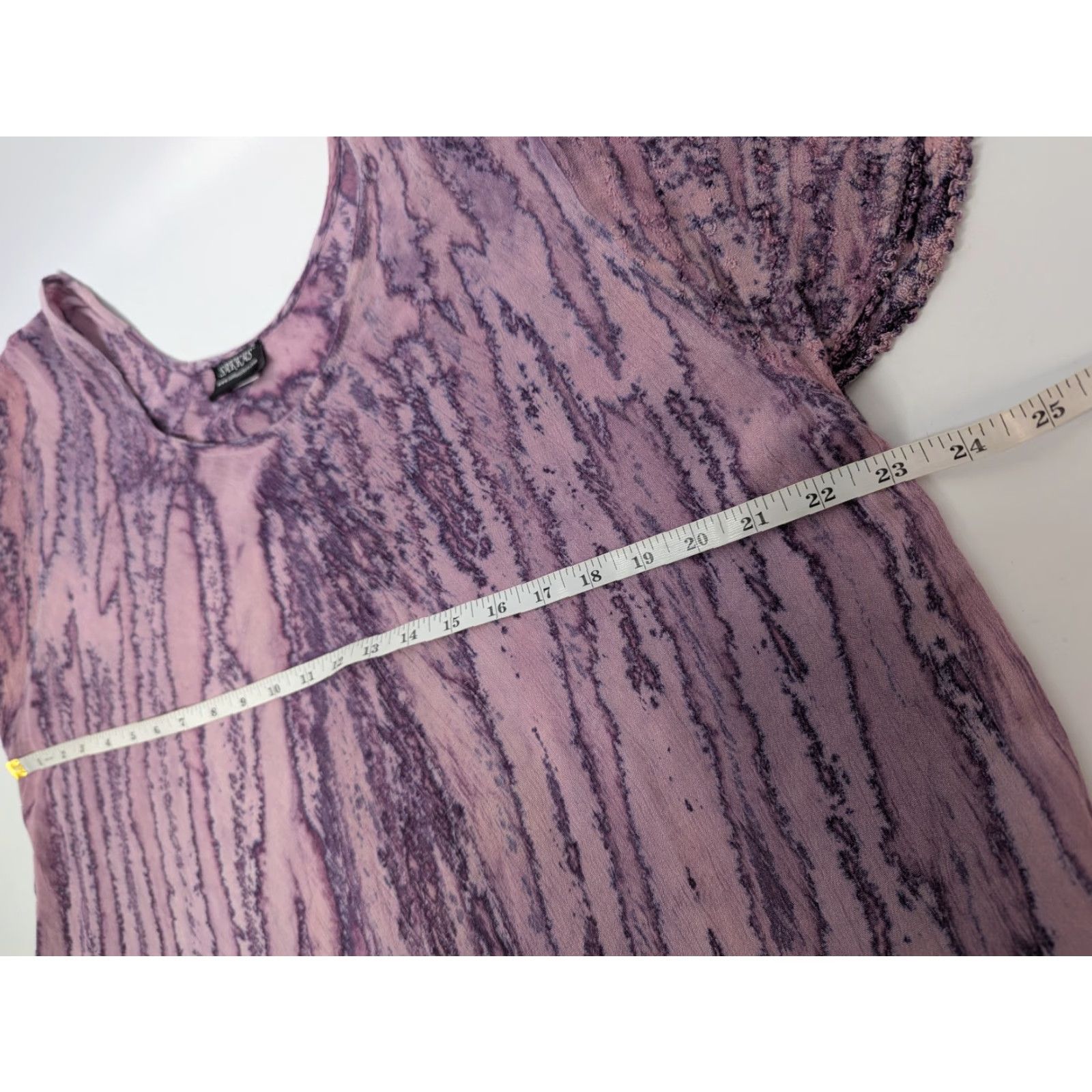 Vintage Sakkas Purple Caftan Dress Women One Size Cap Sleeve Lace-Up Long Caftan Dress Boho Fairy Vintage: No Size ONE SIZE - 6 Thumbnail
