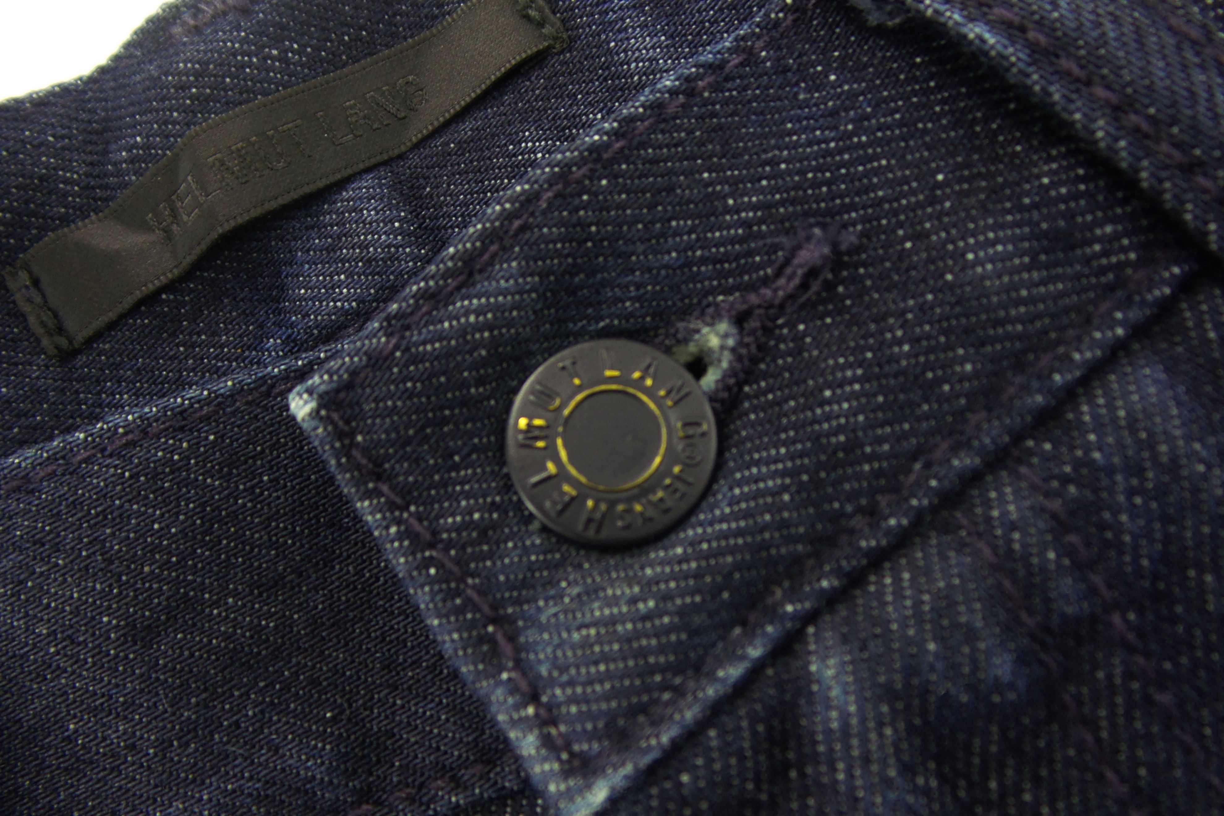 Helmut Lang × Uniqlo Helmut Lang × Uniqlo Dark Blue Jeans W30xL42.5 Size US 30 / EU 46 - 3 Thumbnail