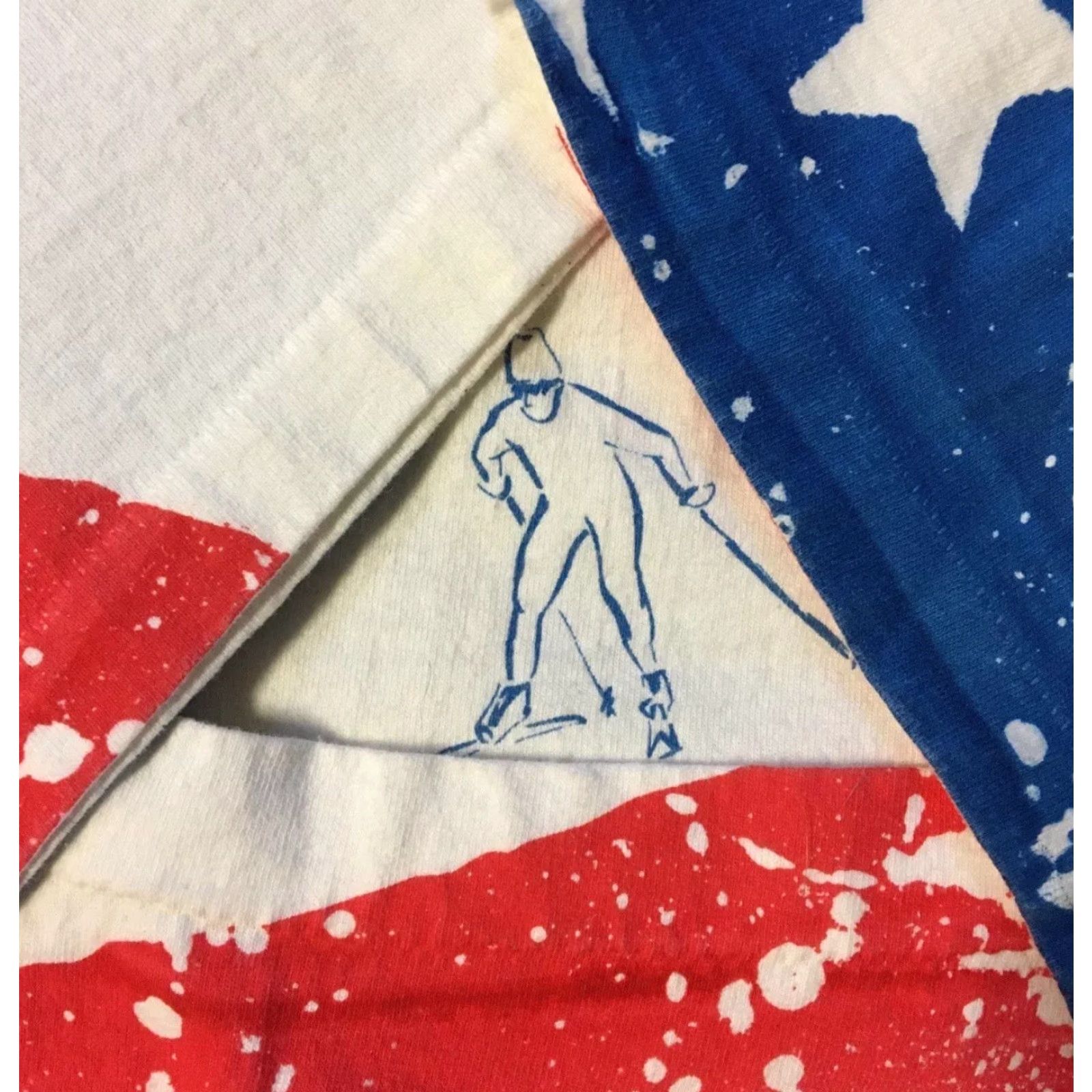 Vintage VINTAGE 90s American Birkebeiner Cross Country Ski Race Flag All Over Print Shirt XL Size US XL / EU 56 / 4 - 4 Thumbnail
