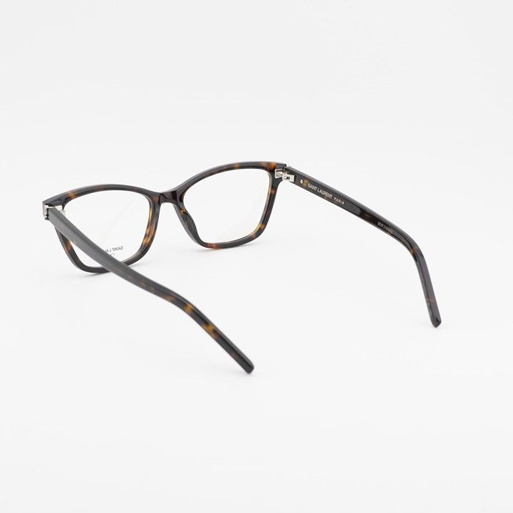 Saint Laurent Paris Saint Laurent SLM128 002 Eyeglasses Havana 53mm Square Frame Size ONE SIZE - 10 Thumbnail