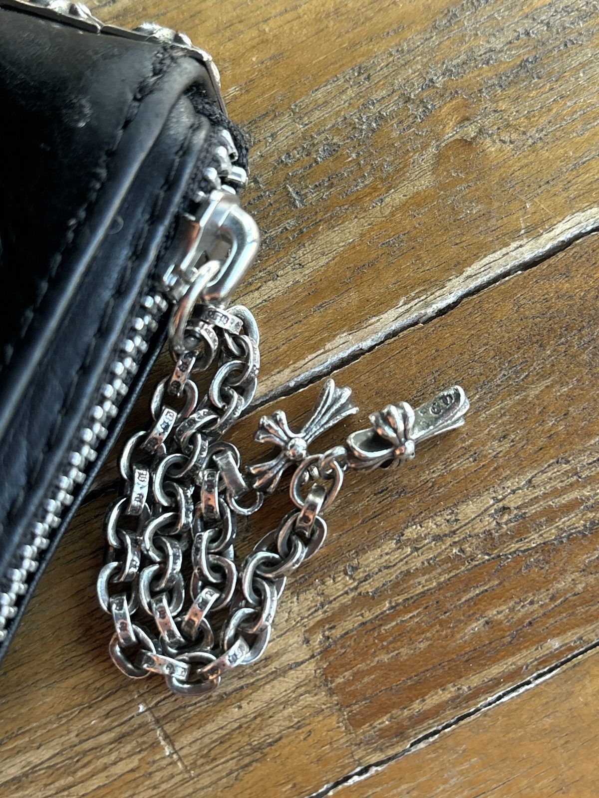 Chrome Hearts CHROME HEARTS STUDDED 3 SIDE ZIP WALLET Size ONE SIZE - 5 Thumbnail