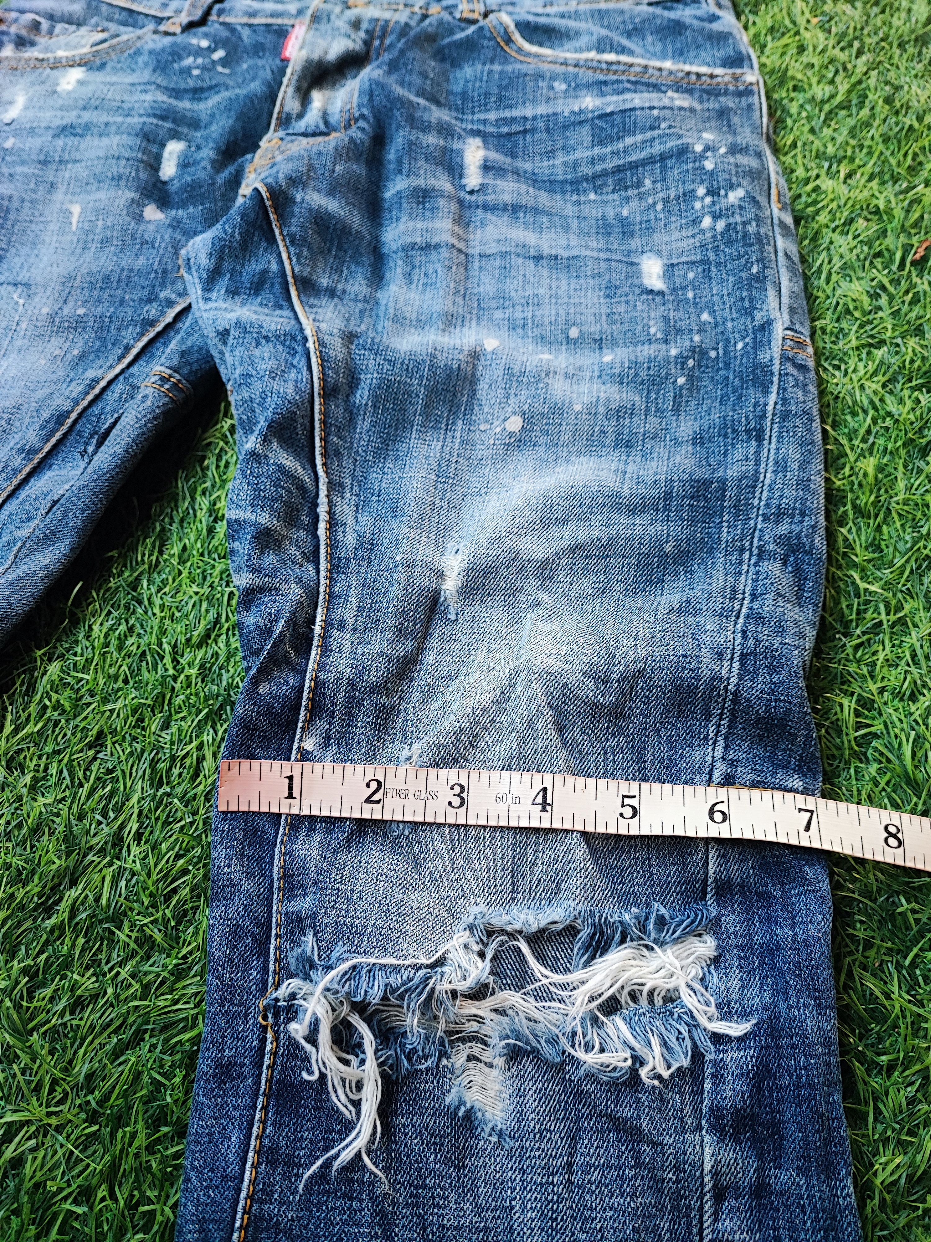 Dsquared2 Dsquared2 Thrashed Distressed Jeans ERD Grunge Chrome Size US 31 - 10 Thumbnail