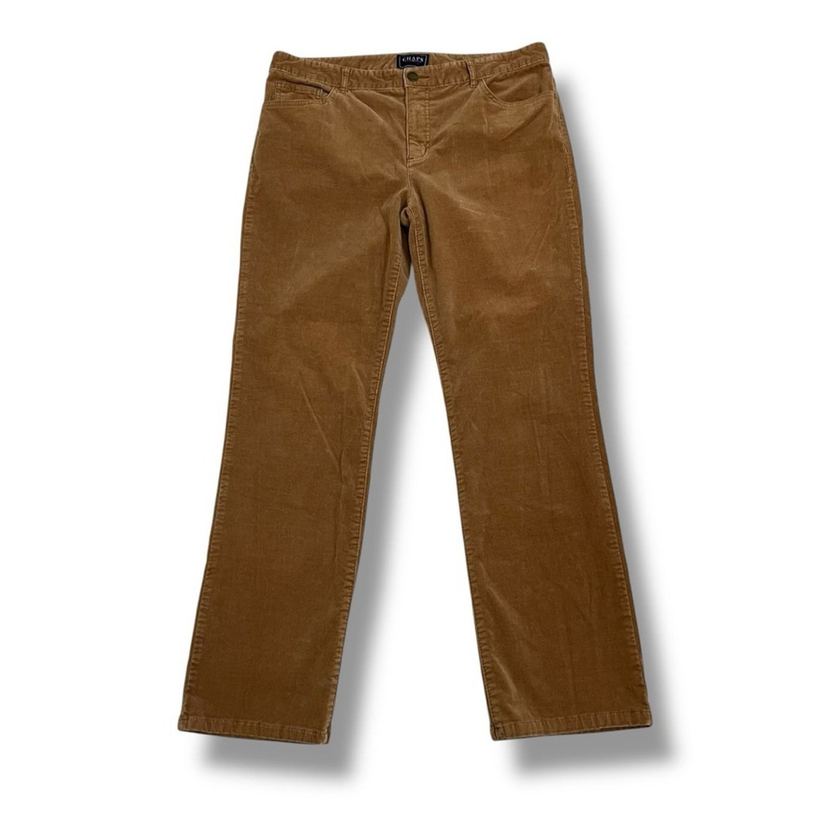 Chaps Chaps Denim corduroy high rise straight leg pants size 14 Size 36" / US 14 / IT 50 - 5 Thumbnail