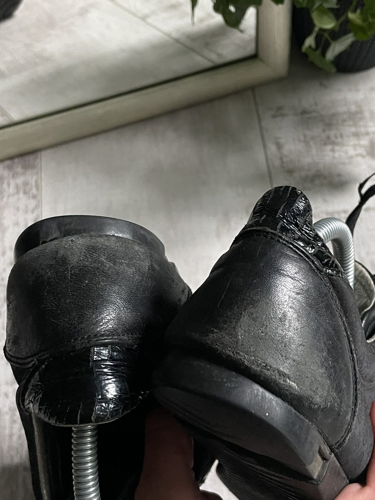 Dolce & Gabbana Vintage Dolce & Gabbana Black Leather Sneakers DG Monogram Size US 8.5 / EU 41-42 - 7 Thumbnail