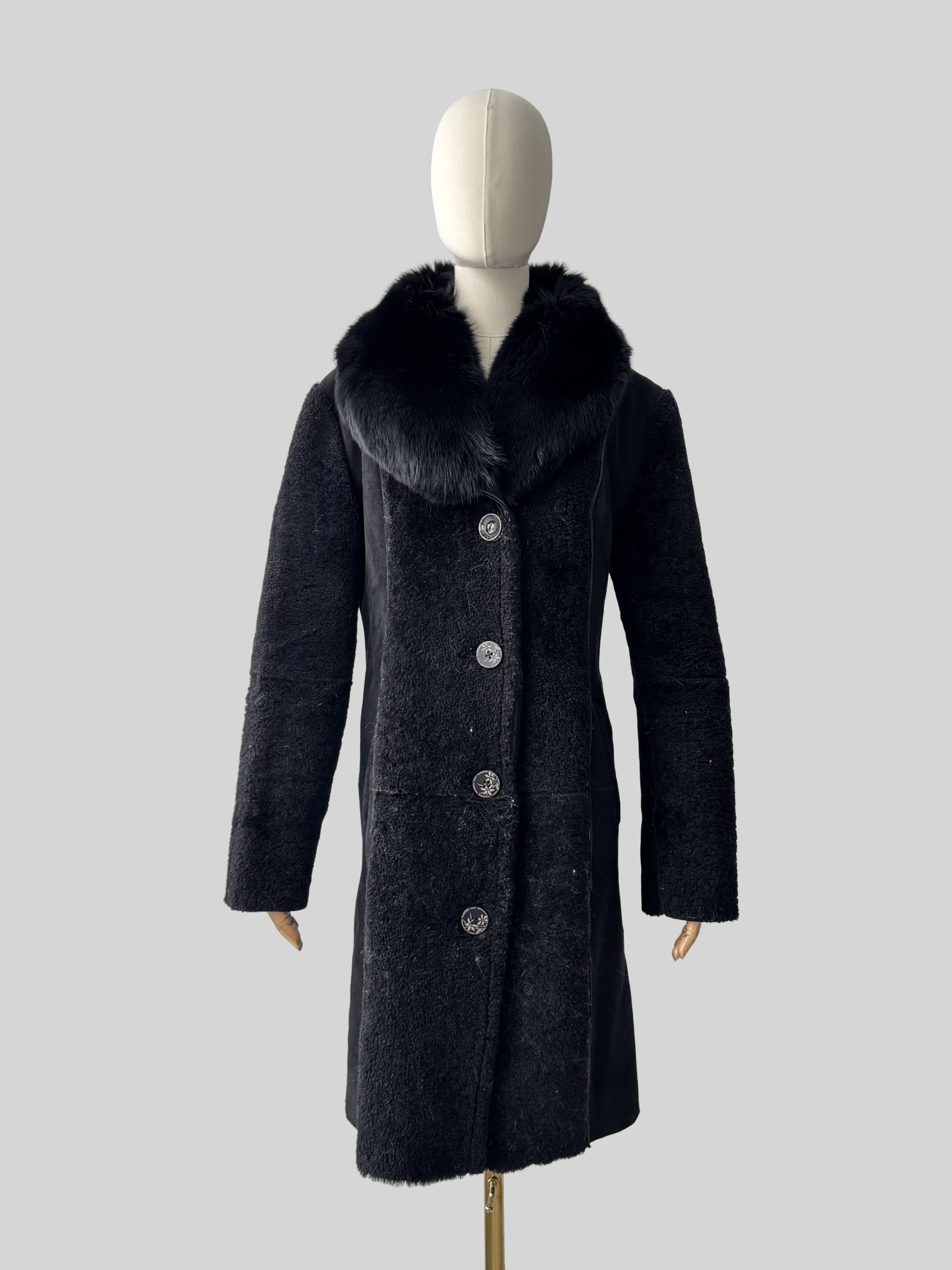 Vintage Vintage Real Sheepskin Coat (D10)(D15) Size M / US 6-8 / IT 42-44 - 1 Thumbnail