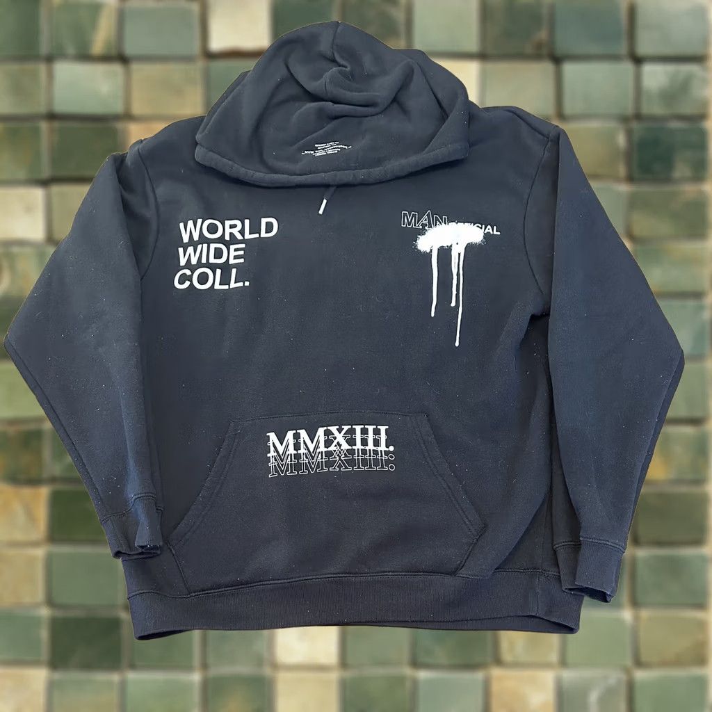 Boohoo Boohoo Man Official Hoodie Sweatshirt XL FW 20 Hoodie Men Black Logo Graphic Print Flames Pullover Winter Vintage No Size US XL / EU 56 / 4 - 1 Thumbnail