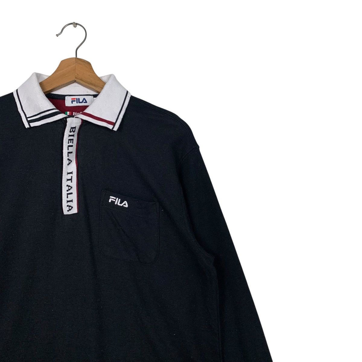 Fila FILA Embroidery Small Logo Long Sleeve Polo Shirt #2613-C117 Size US M / EU 48-50 / 2 - 6 Thumbnail
