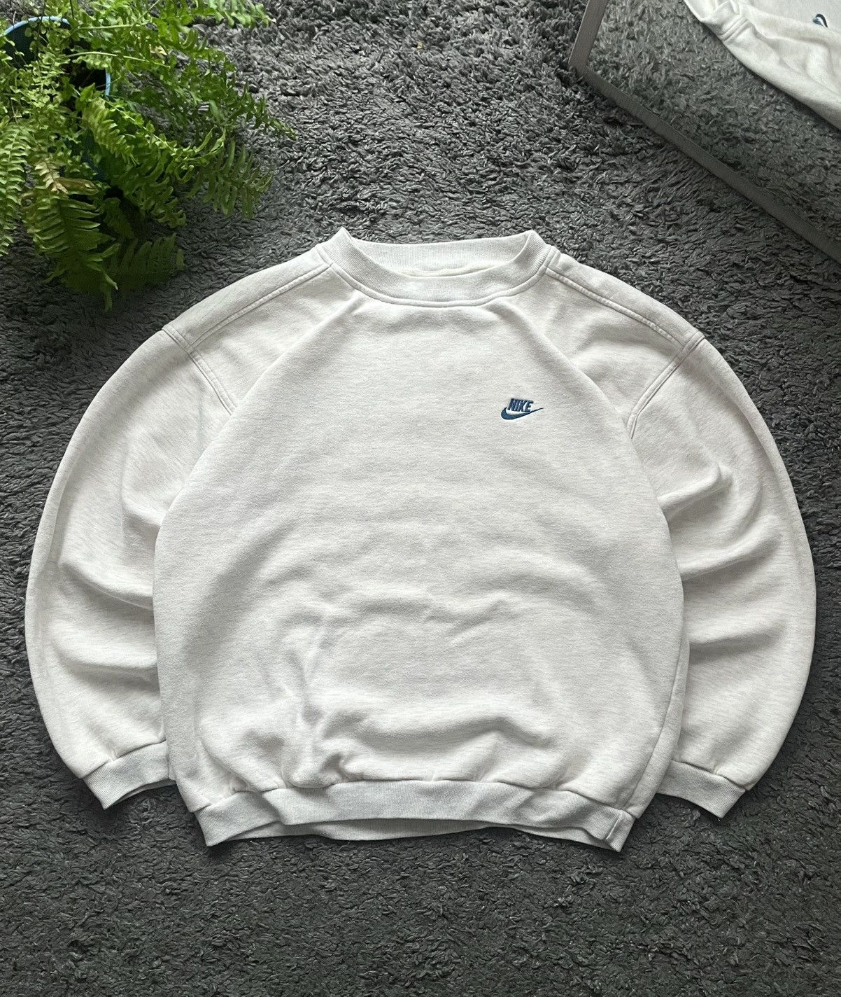 Nike × Vintage 90s Nike Vintage Sweatshirt Streetwear Logo Rare Oversize Size US L / EU 52-54 / 3 - 1 Thumbnail