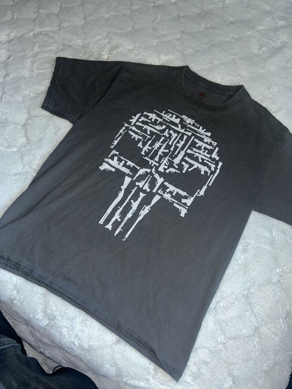 Japanese Brand × Vintage Gun Skull T-shirt Size US M / EU 48-50 / 2 - 2 Thumbnail