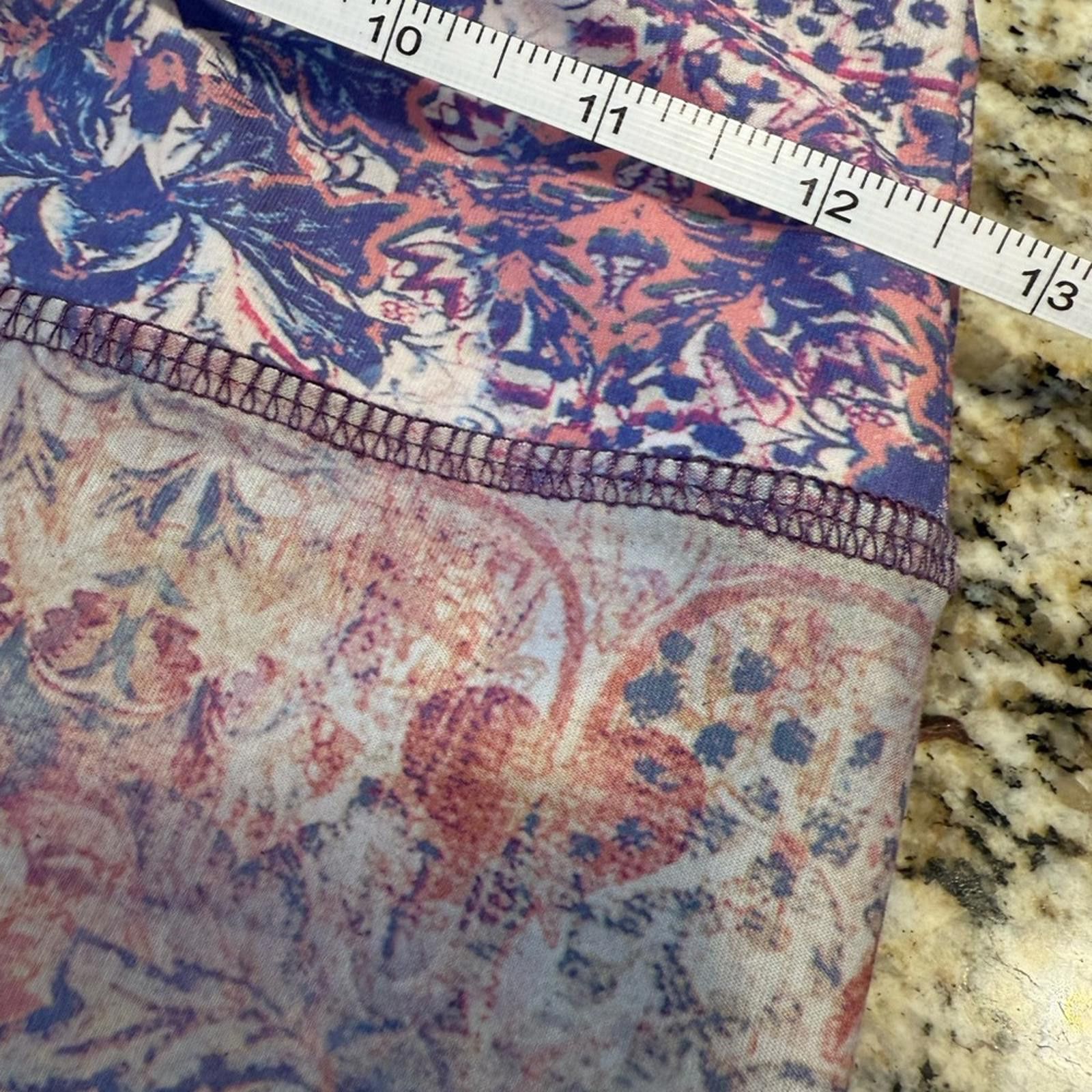 Other Evolution and Creation pastel paisley floral crop legging SM Size 28" / US 6 / IT 42 - 10 Thumbnail