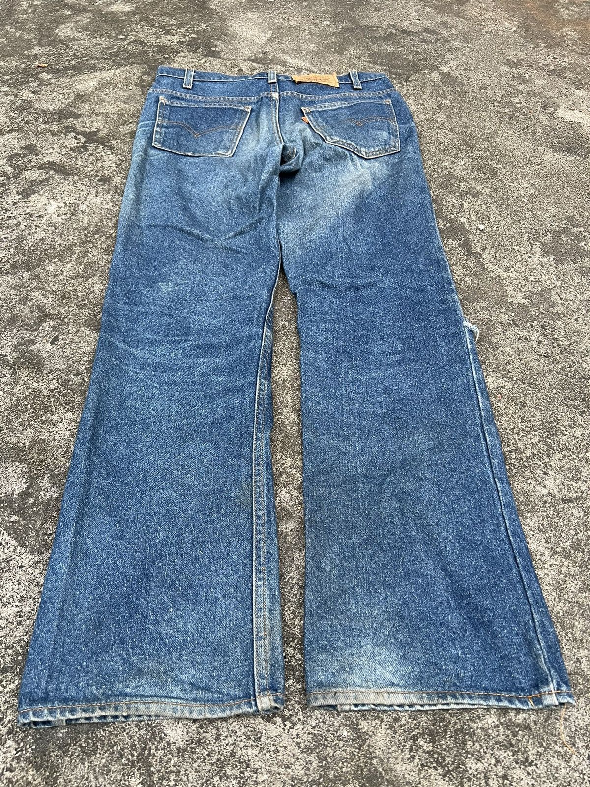 Levi's 💥FLARE💥 VTG 90’S LEVIS 517 DISTRESSED JEANS VERY RARE Size US 32 / EU 48 - 2 Thumbnail