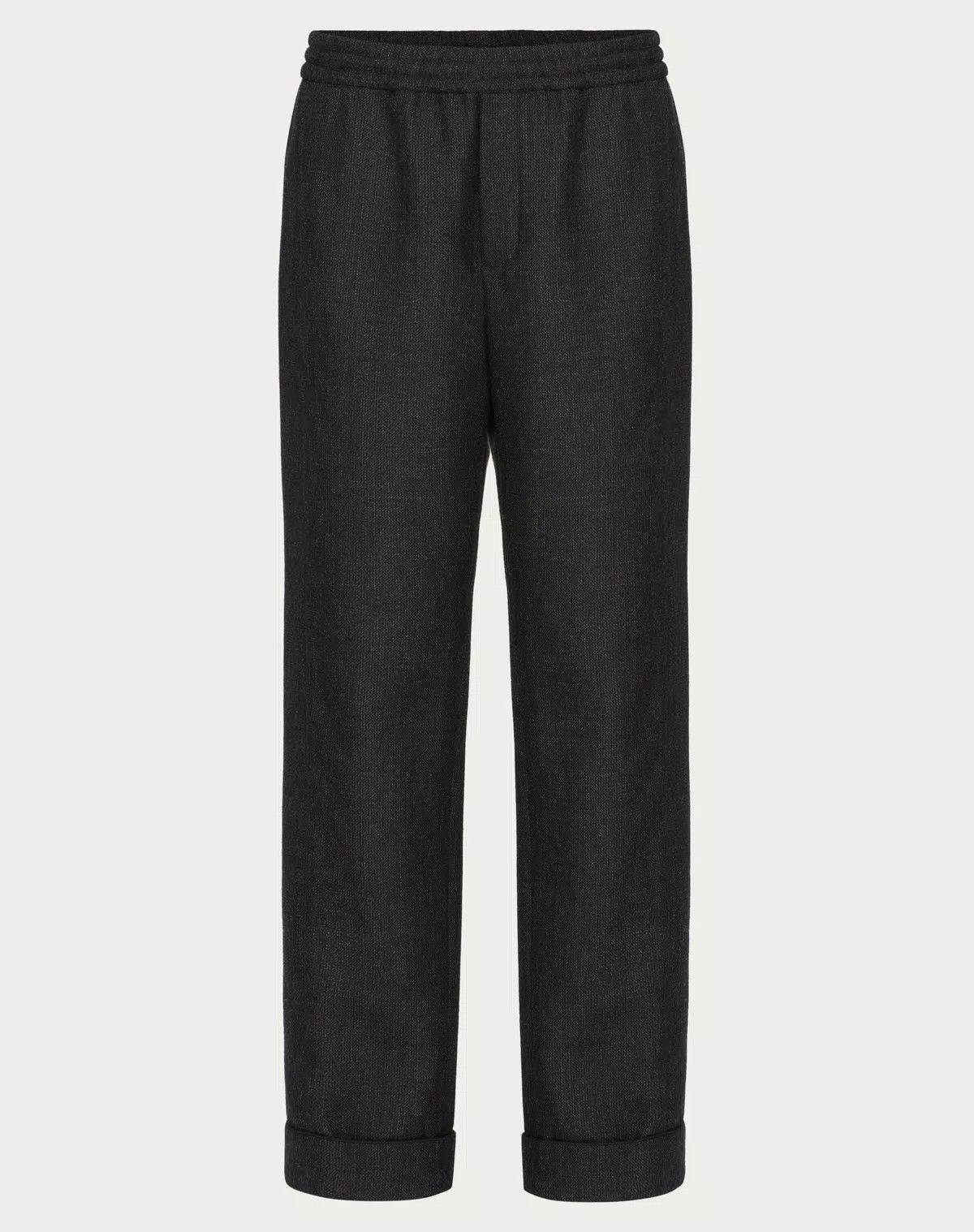 Valentino oc11z0725 Wool Tweed Pyjama Trousers in Black Size US 30 / EU 46 - 1 Thumbnail