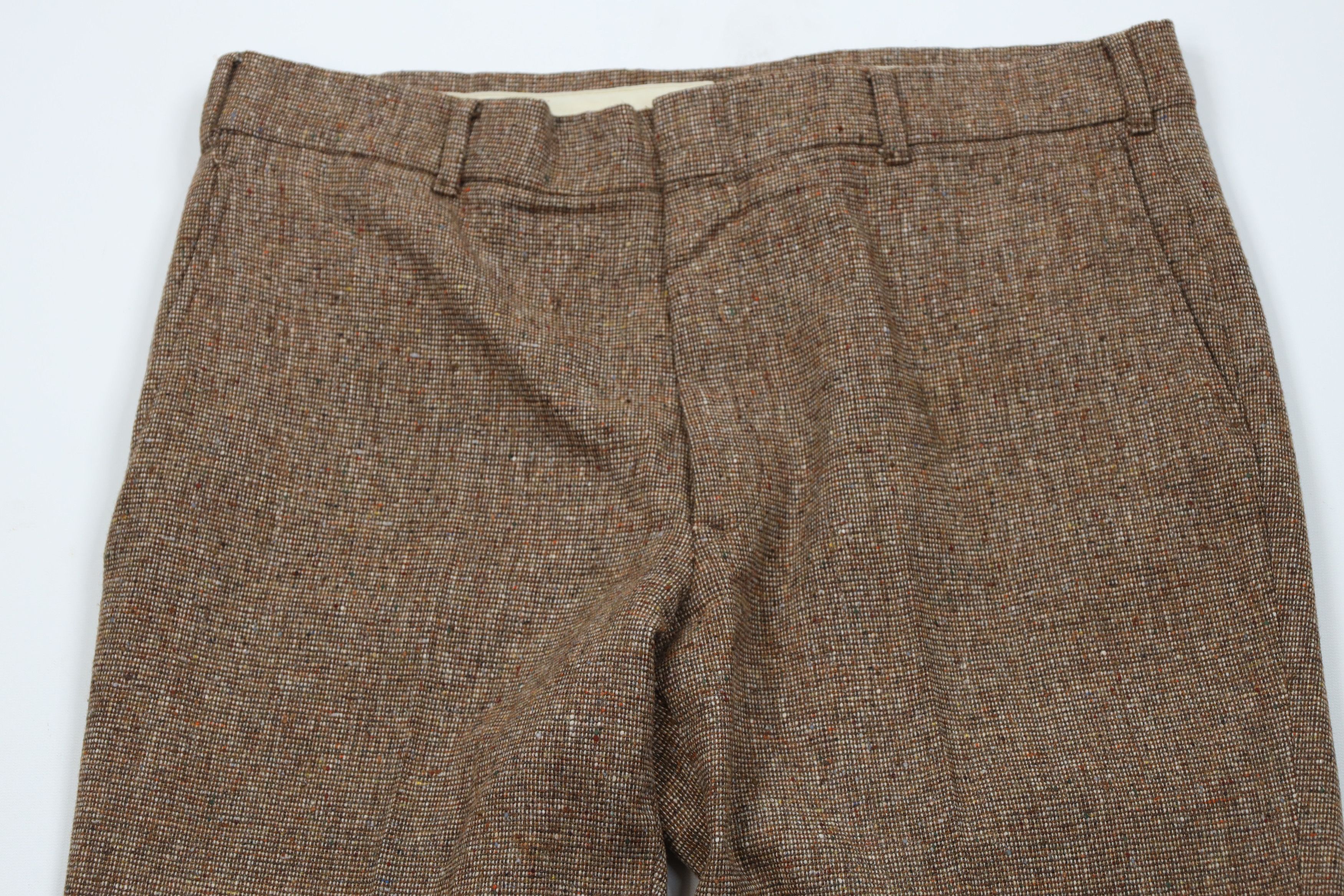 Vintage Vintage 60s 70s Streetwear Wool Tweed Bell Bottoms Pants US Size US 36 / EU 52 - 2 Thumbnail