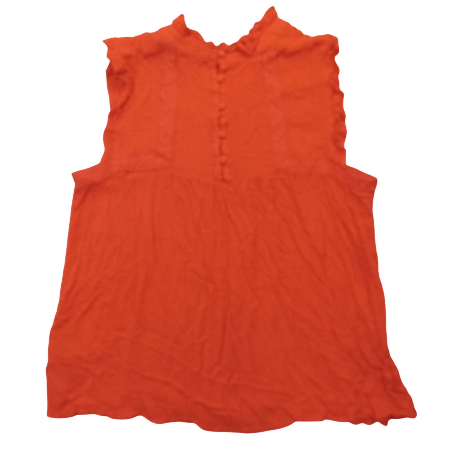 Buffalo David Bitton Buffalo David Bitton Sleeveless Top S Back Button Blouse Red Size S / US 4 / IT 40 - 3 Thumbnail