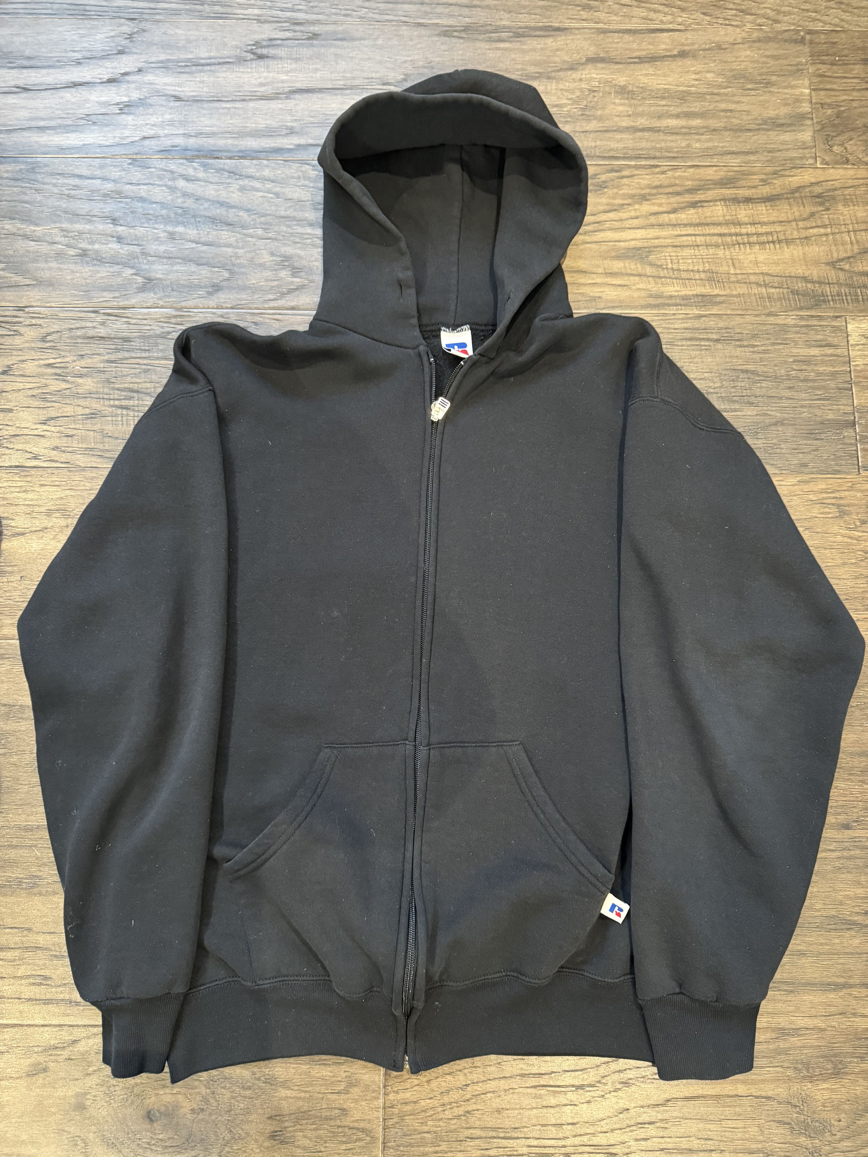 image of Russell Athletic x Vintage 90's Vintage Black Russel Zip-Up, Men's (Size XL)