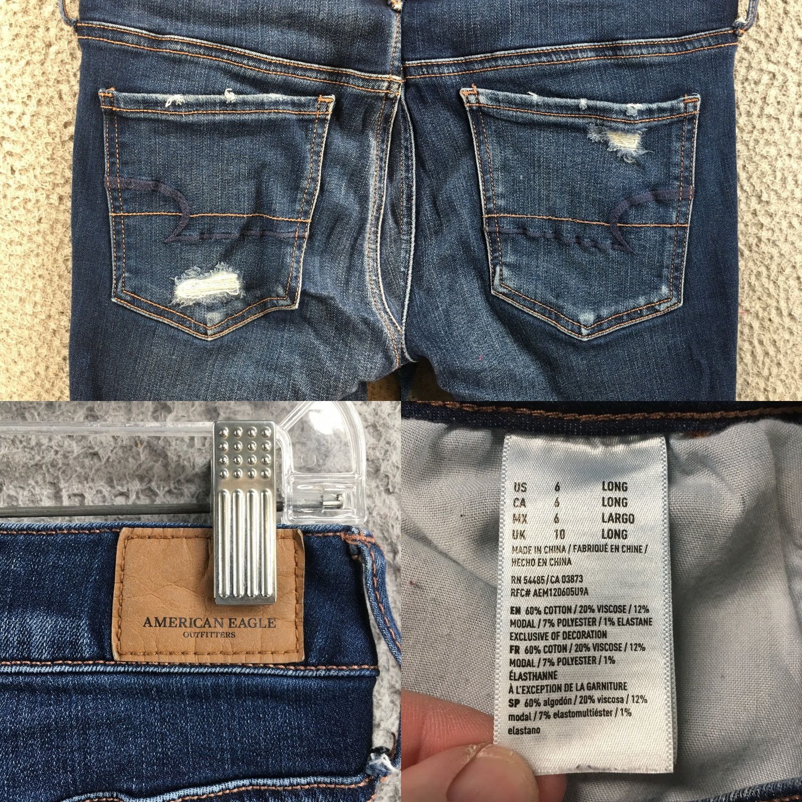 American Eagle Outfitters American Eagle Outfitters Jeans Womens 6L Jegging Blue Denim Casual Regular Waist 29 Inseam 29.5 Shoes? Size 28" / US 6 / IT 42 - 10 Thumbnail
