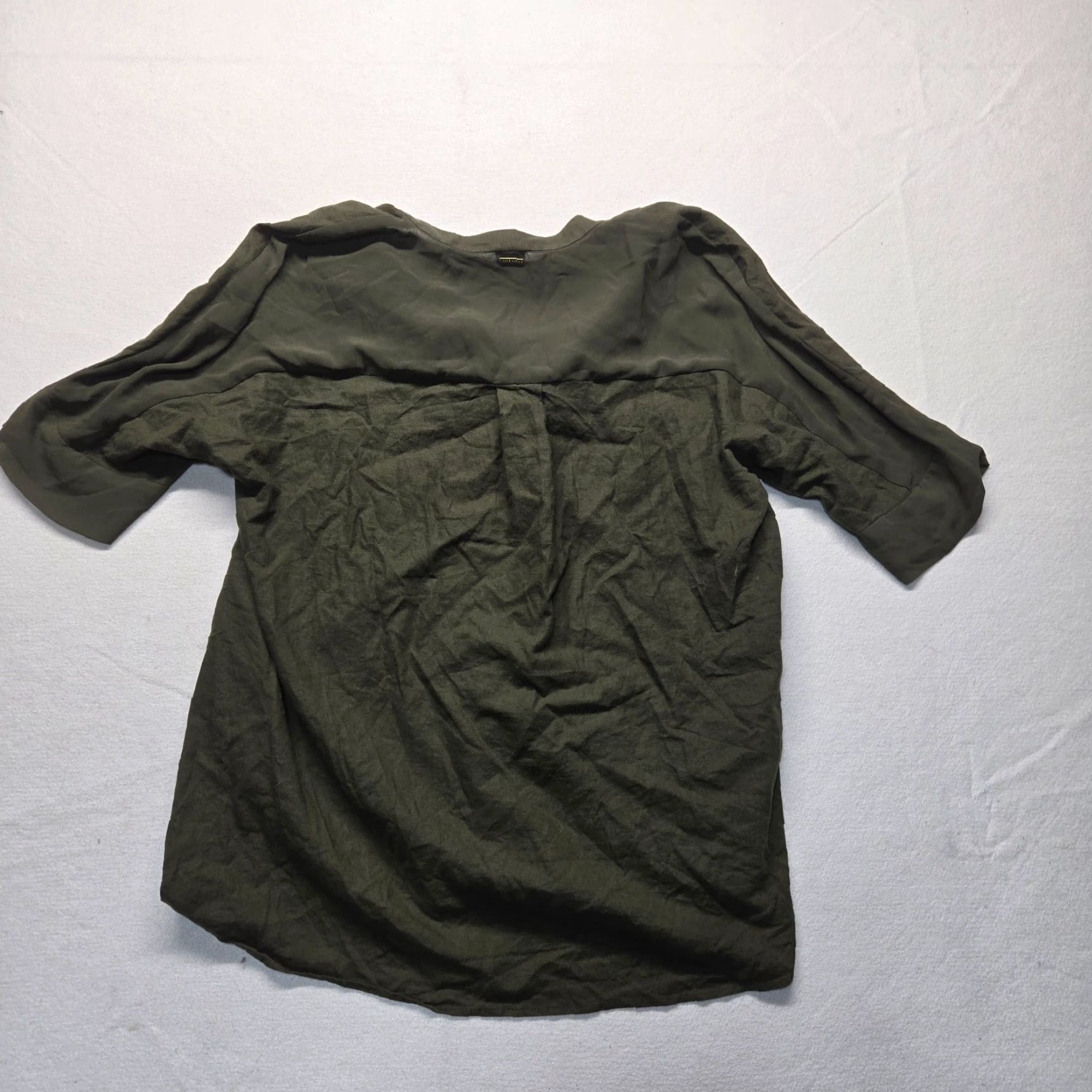Anne Klein Anne Klein Green Plus Size T-Shirt Short Sleeve V-Neck Women’s Sports Top 1X Size XL / US 12-14 / IT 48-50 - 7 Thumbnail