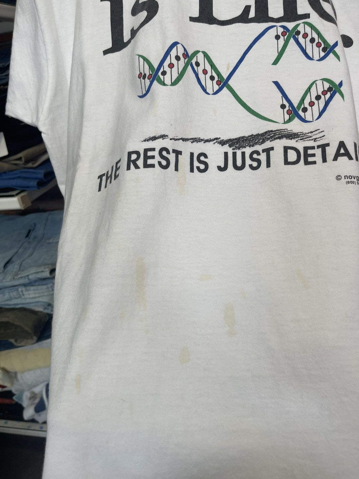 Arts & Science Vintage 90s DNA Is Life T shirt XL Size US XL / EU 56 / 4 - 4 Thumbnail