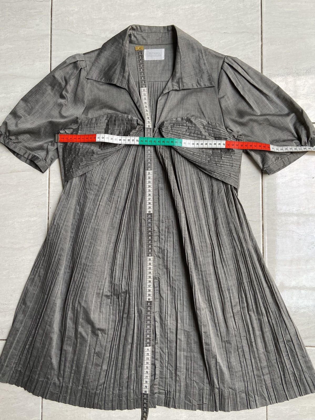 Issey Miyake RITSUKO SHIRAHAMA Grey T-shirt Size XS / US 0-2 / IT 36-38 - 2 Thumbnail