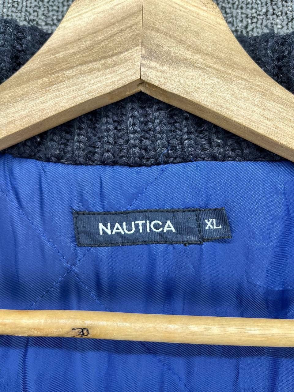 Nautica Vintage Nautica Navy Blue Wool Jacket Size US XL / EU 56 / 4 - 7 Thumbnail