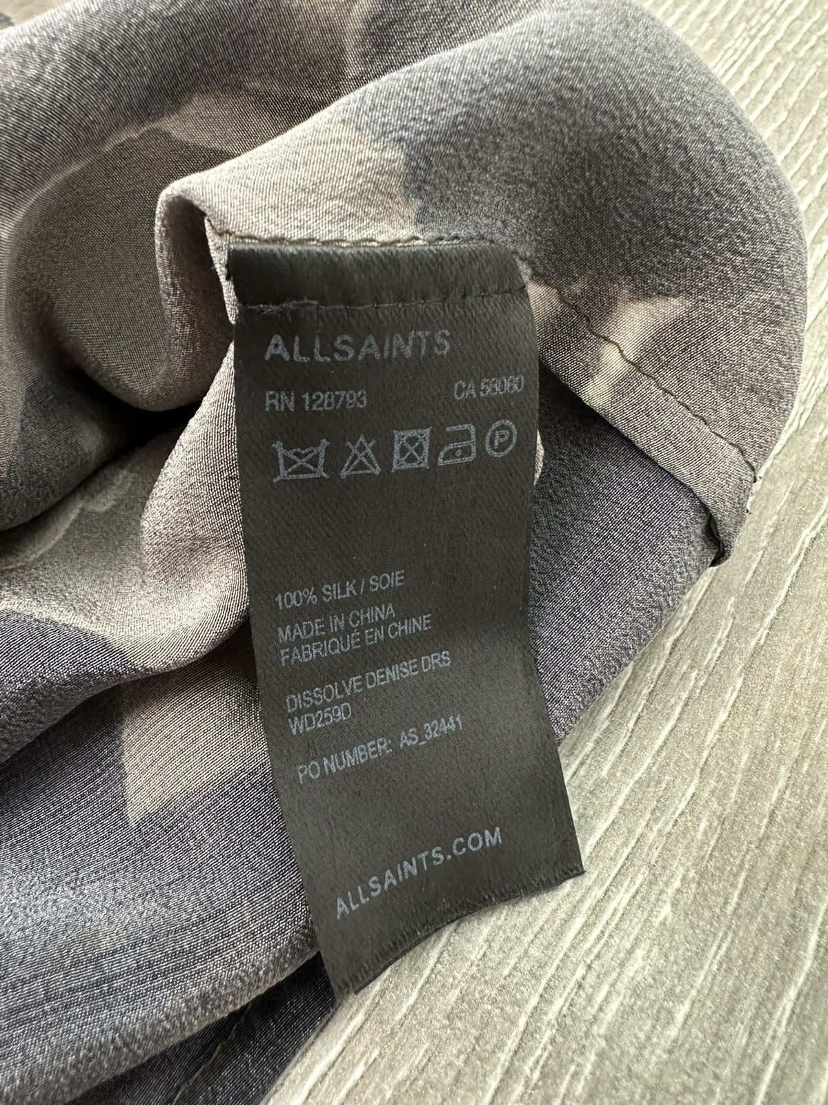 Allsaints ALLSAINTS 100% Silk Dissolve Denise Dress UK 4 US 0 Size XS / US 0-2 / IT 36-38 - 9 Thumbnail