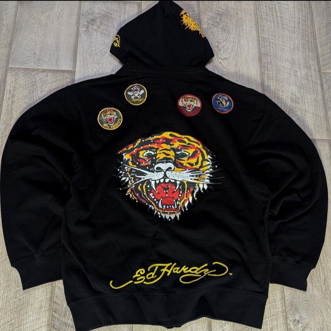 Ed Hardy NEW ED HARDY ZIP-UP by Christian Audigier FAST SALE Size US XL / EU 56 / 4 - 1 Thumbnail