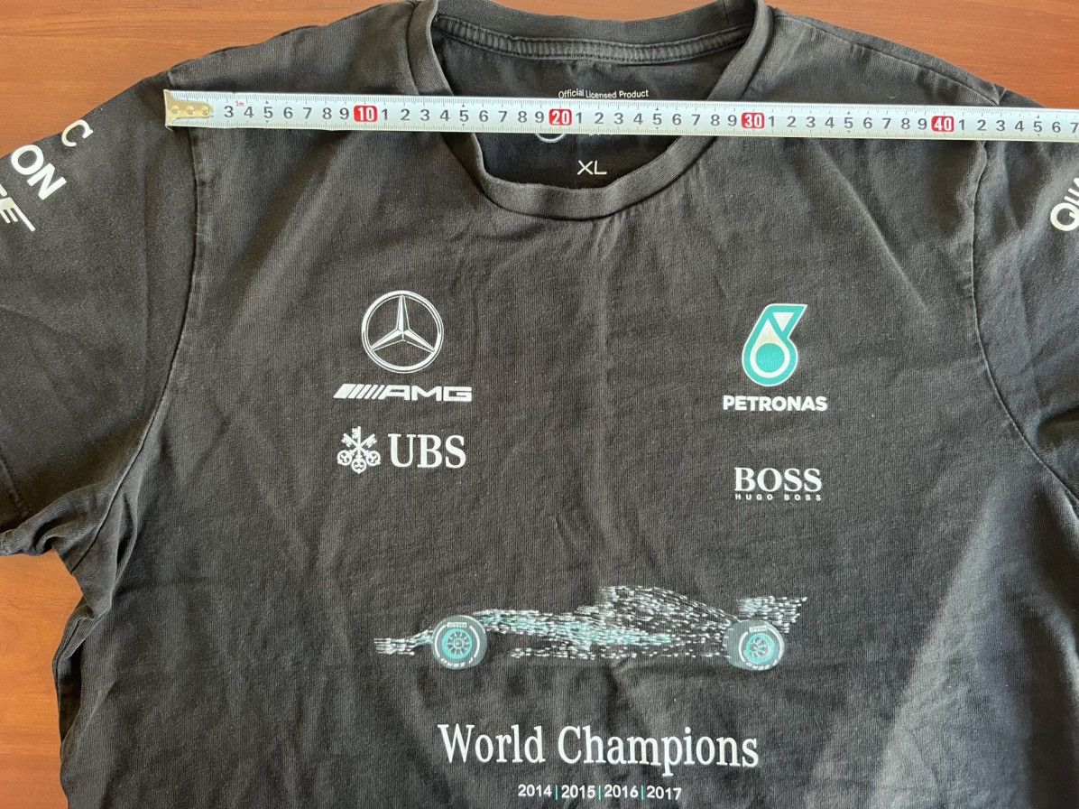 Mercedes-Benz 2017 Mercedes AMG F1 Team Mens Championship T-Shirt Black XL Size US XL / EU 56 / 4 - 11 Thumbnail