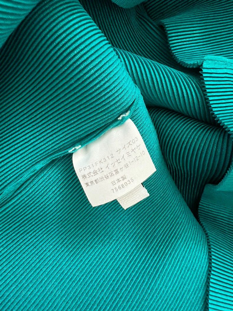 Issey Miyake issey miyake Peacock blue short-sleeved T-shirt 2505-Nextar Size S / US 4 / IT 40 - 3 Thumbnail