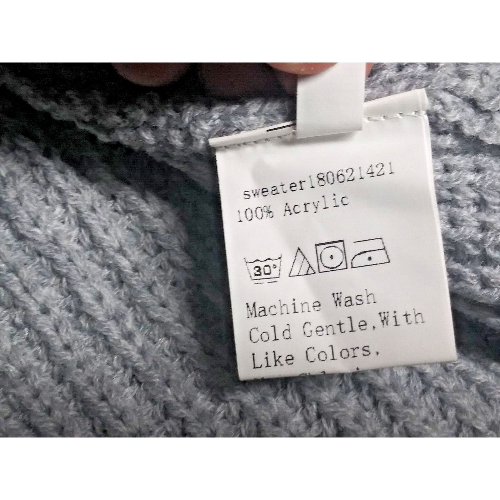 Designer NWOT Womens Cropped cowlneck Sweater Lantern Sleeve Sz L Size L / US 10 / IT 46 - 8 Thumbnail