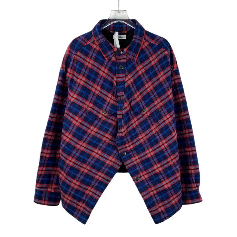 Other Balenciaga size 34 Color-block check cotton lapel long-sle Size XS / US 0-2 / IT 36-38 - 1 Thumbnail