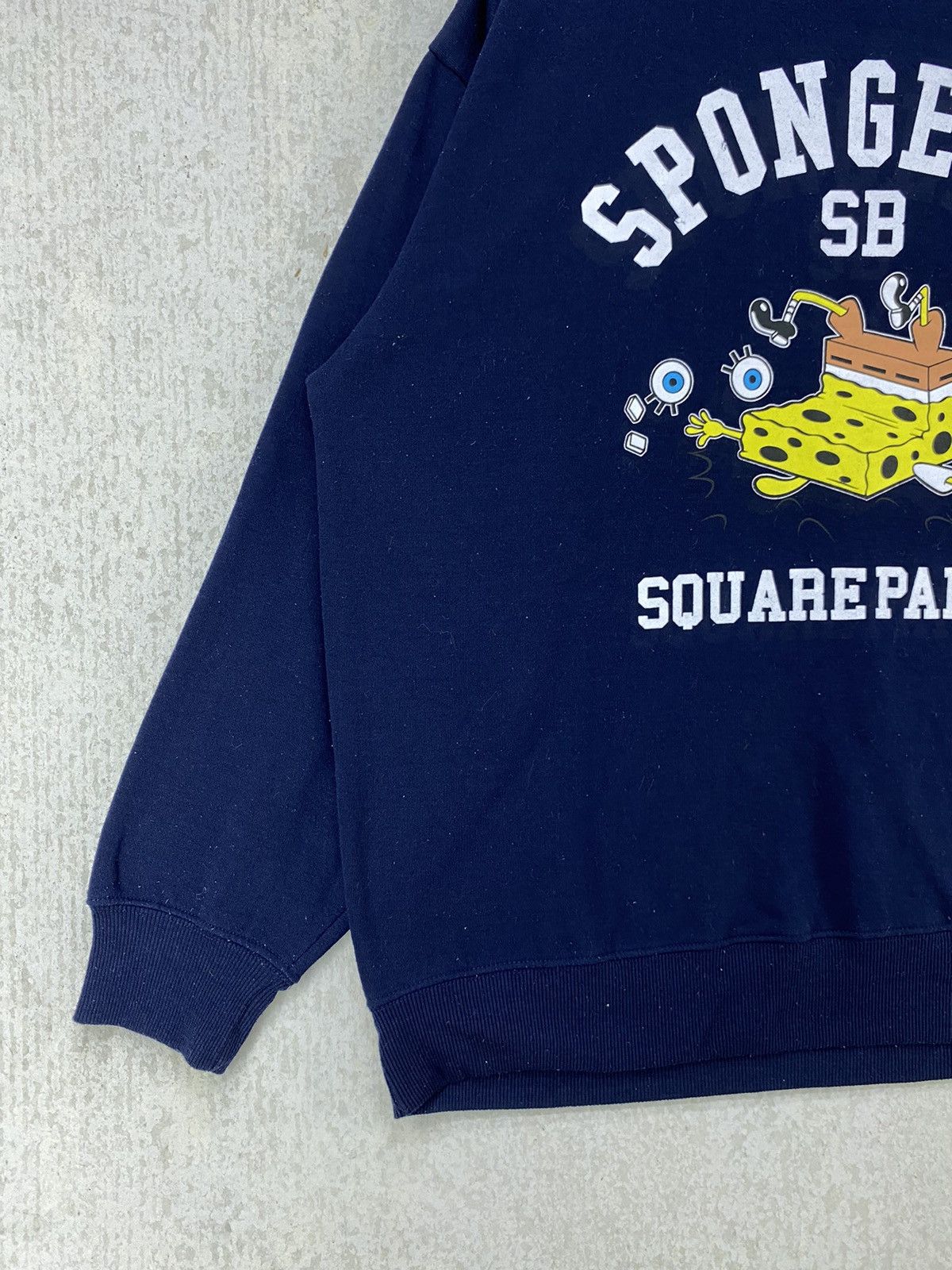 Cartoon Network Spongebob Squarepants Sweatshirt Big Logo Spellout Size 4L Size US L / EU 52-54 / 3 - 2 Thumbnail