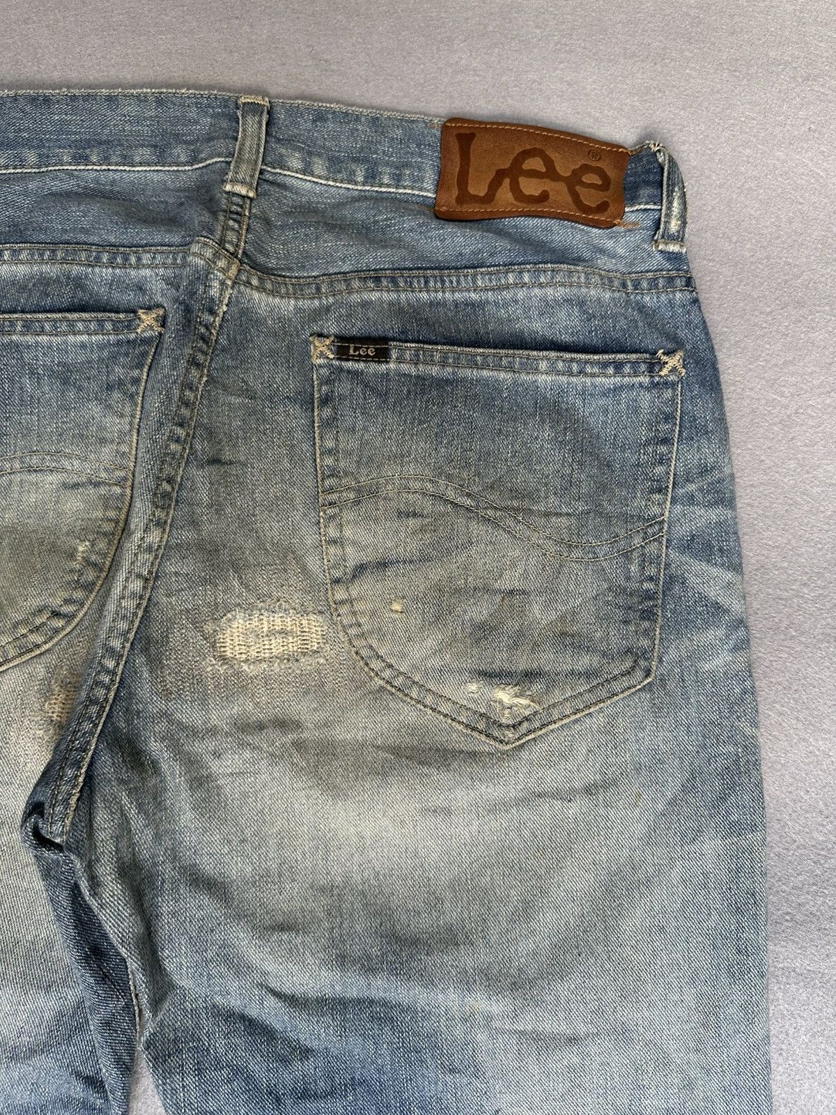 Japanese Brand FLARE Lee Distressed Design Denim Size US 32 / EU 48 - 17 Thumbnail