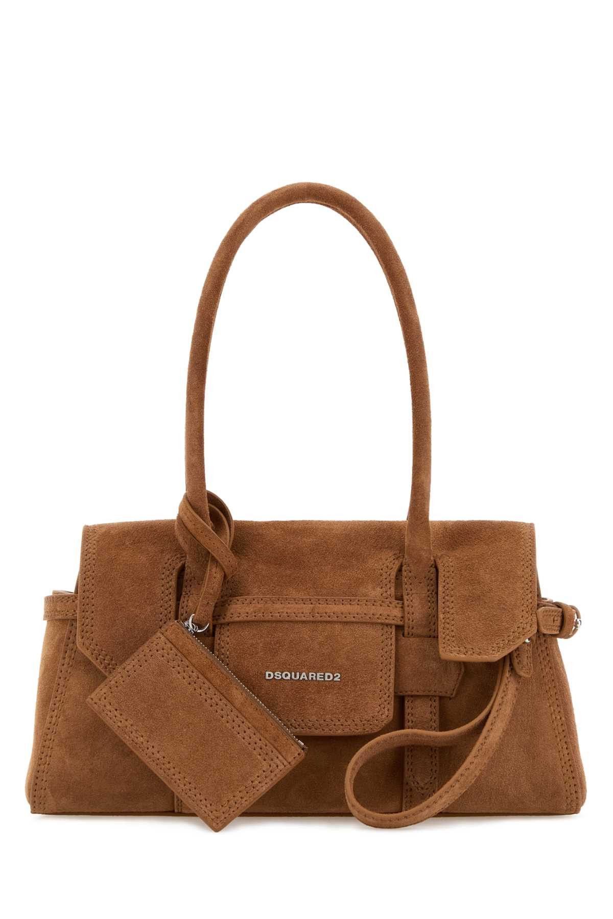 Dsquared2 Camel Suede Shoulder Bag Size ONE SIZE - 1 Thumbnail