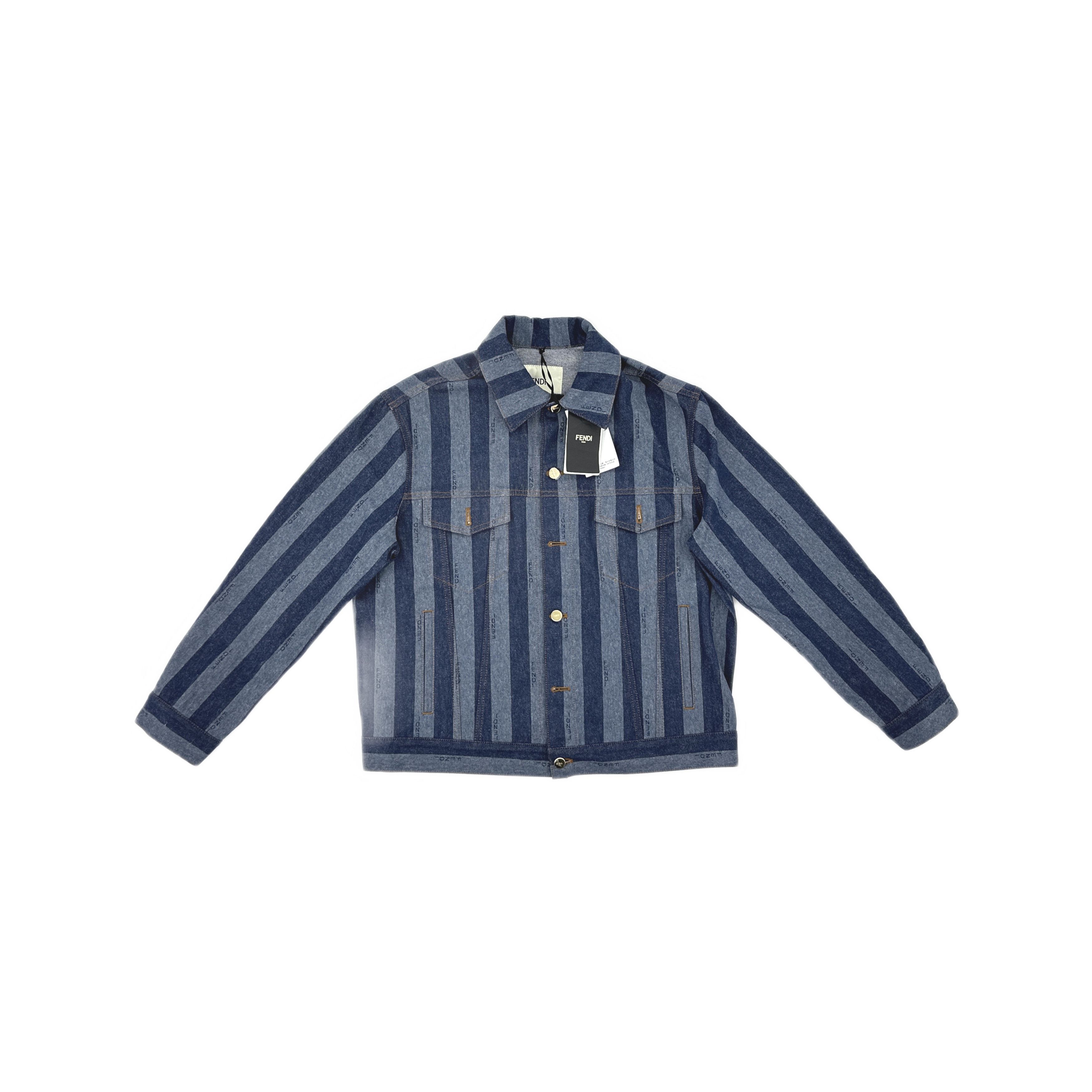 Fendi Fendi Stripe Denim Jacket Size 40 Size S / US 4 / IT 40 - 1 Thumbnail
