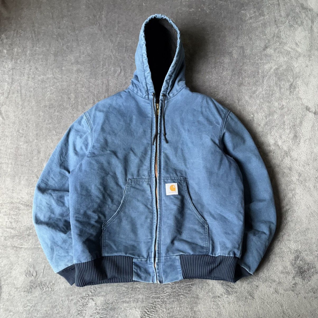 Carhartt × Vintage Carhartt Active Jacket J131-NVY | Grailed