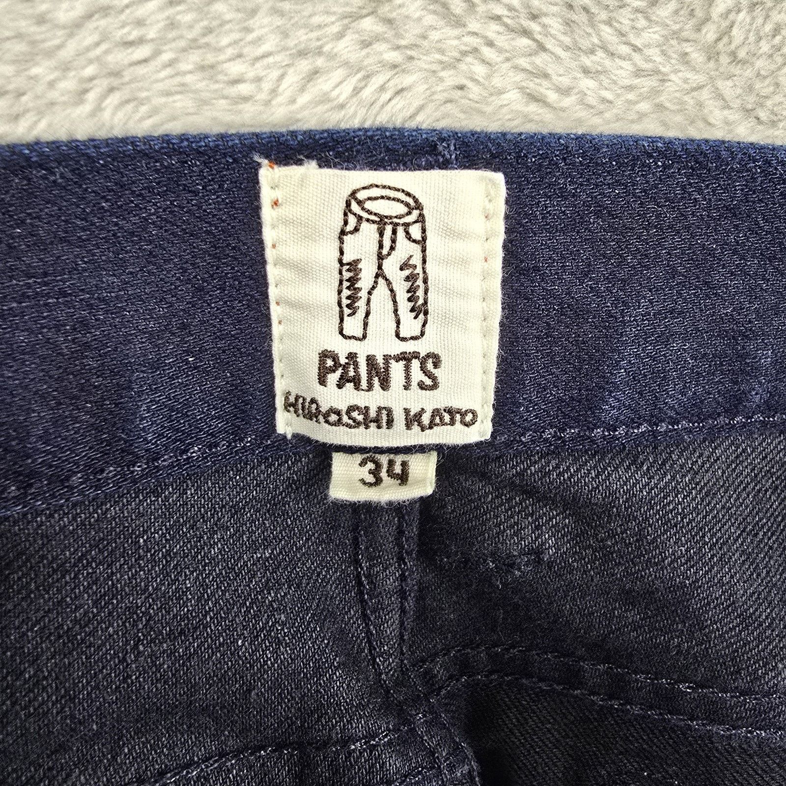 KATO Hiroshi Kato Jeans 33x29 Blue The Pen Slim Selvedge Denim Size US 33 - 6 Thumbnail