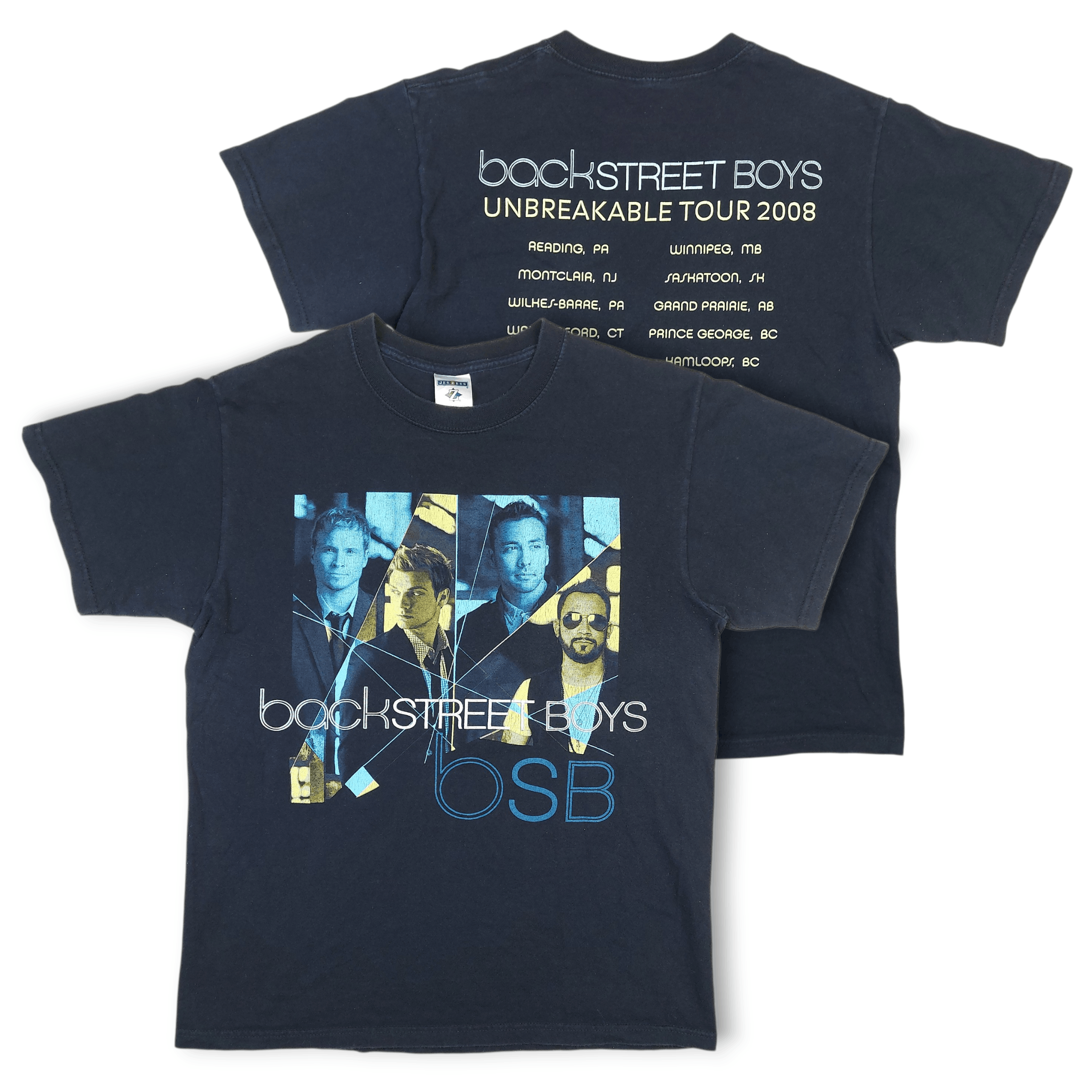 Band Tees Vintage 2008 Backstreet Boys Band Unbreakable Tour TEE Size US M / EU 48-50 / 2 - 1 Thumbnail