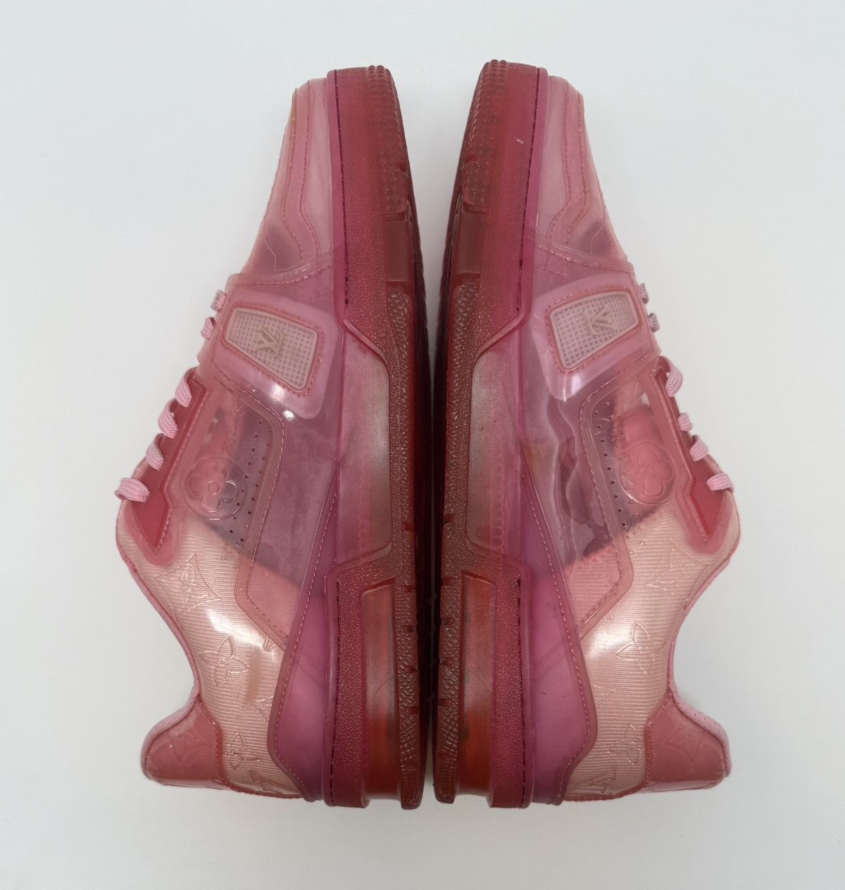 Louis Vuitton Louis Vuitton Clear Fluorescent Pink Trainer Size US 9 / EU 42 - 4 Thumbnail