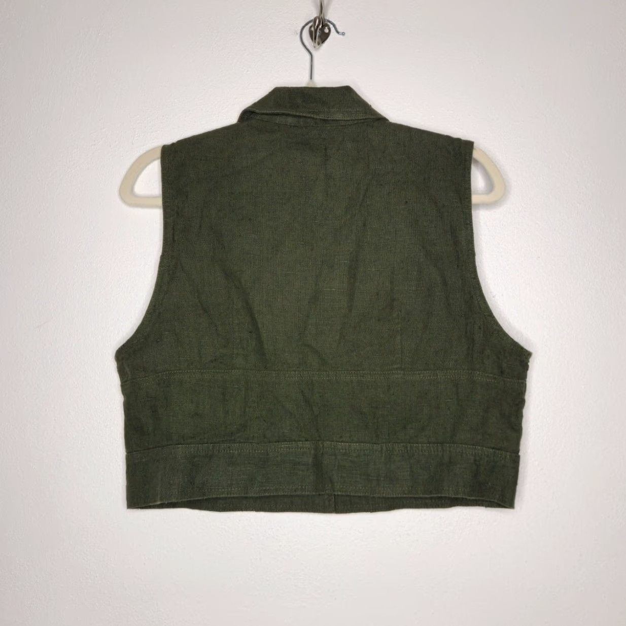 Vintage VINTAGE Studio Ease Shirt Womens 8 Green NWT Crop Button Tank Renaissance Fairy Whimsy Size M / US 6-8 / IT 42-44 - 6 Thumbnail