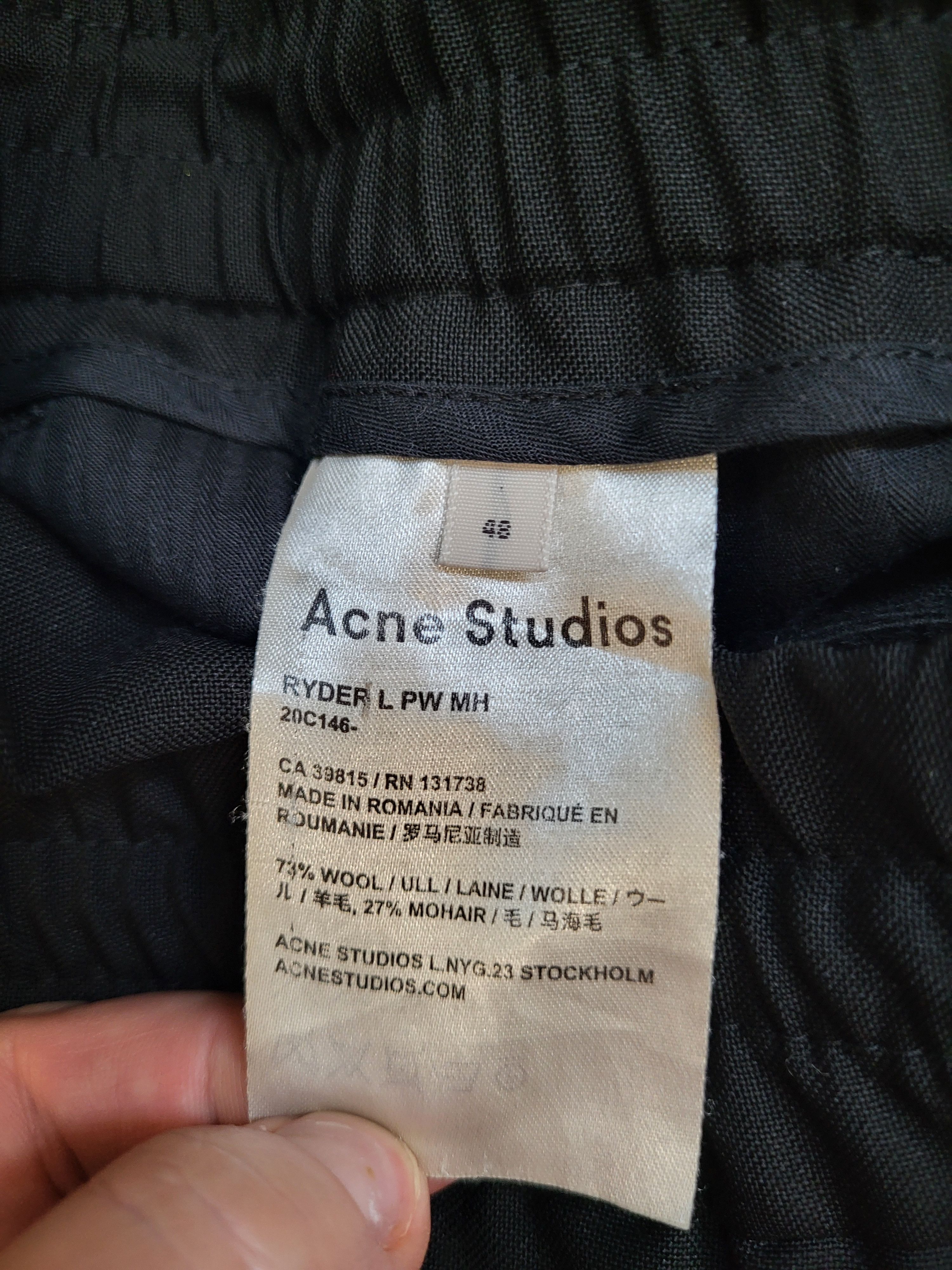 Acne Studios Acne Studios Ryder L Pw Mh Easy Slacks Slacks Pants wool Size US 32 / EU 48 - 3 Thumbnail