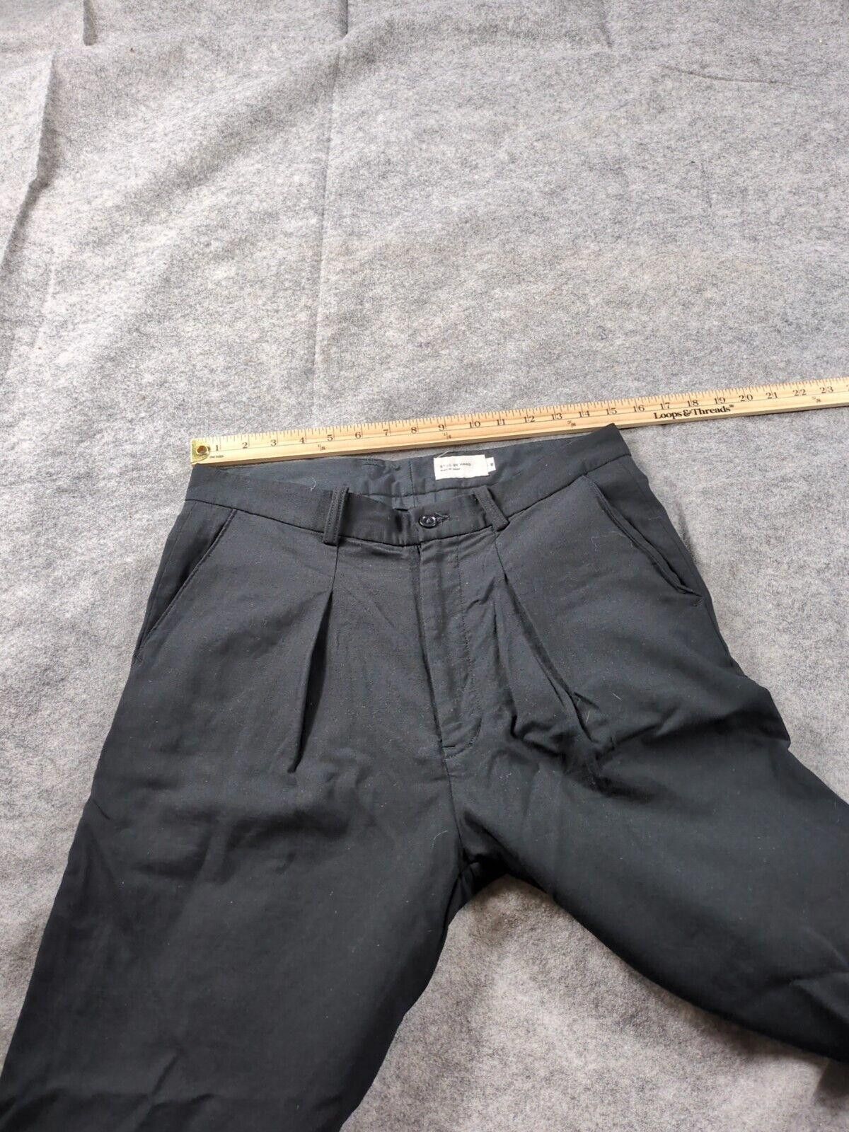 STILL BY HAND STILL BY HAND Pants Black 46 (30x26) Cropped High Rise Japan Size US 32 / EU 48 - 4 Thumbnail