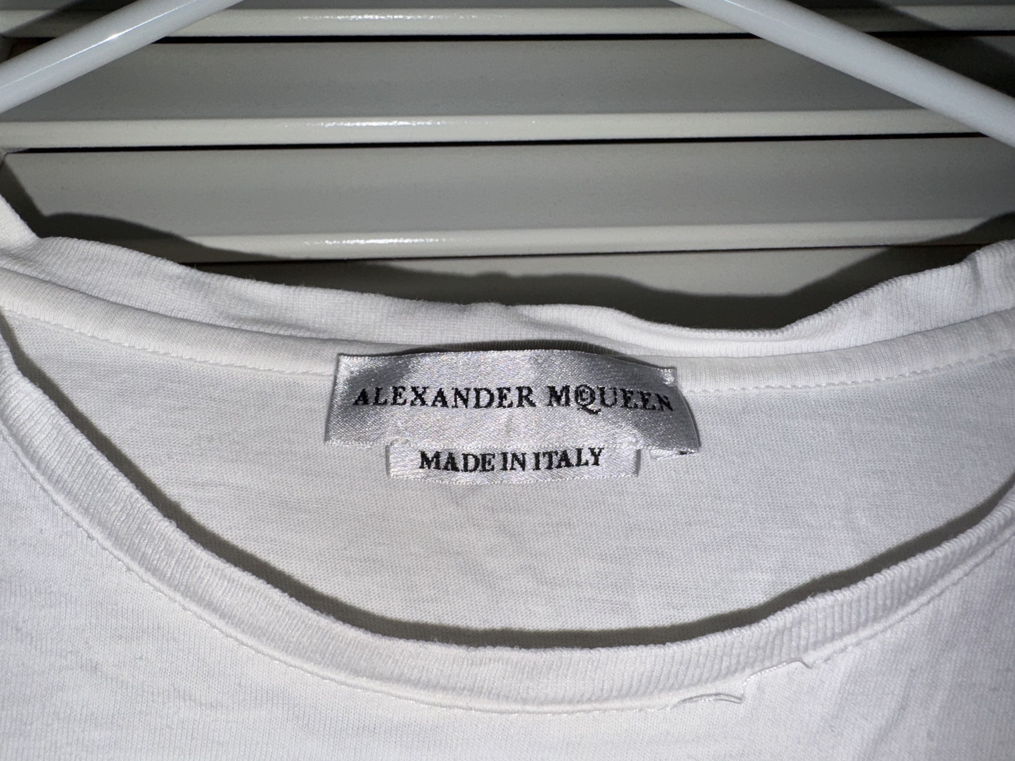 Alexander McQueen Alexander McQueen White Skull T-Shirt Size US L / EU 52-54 / 3 - 3 Thumbnail