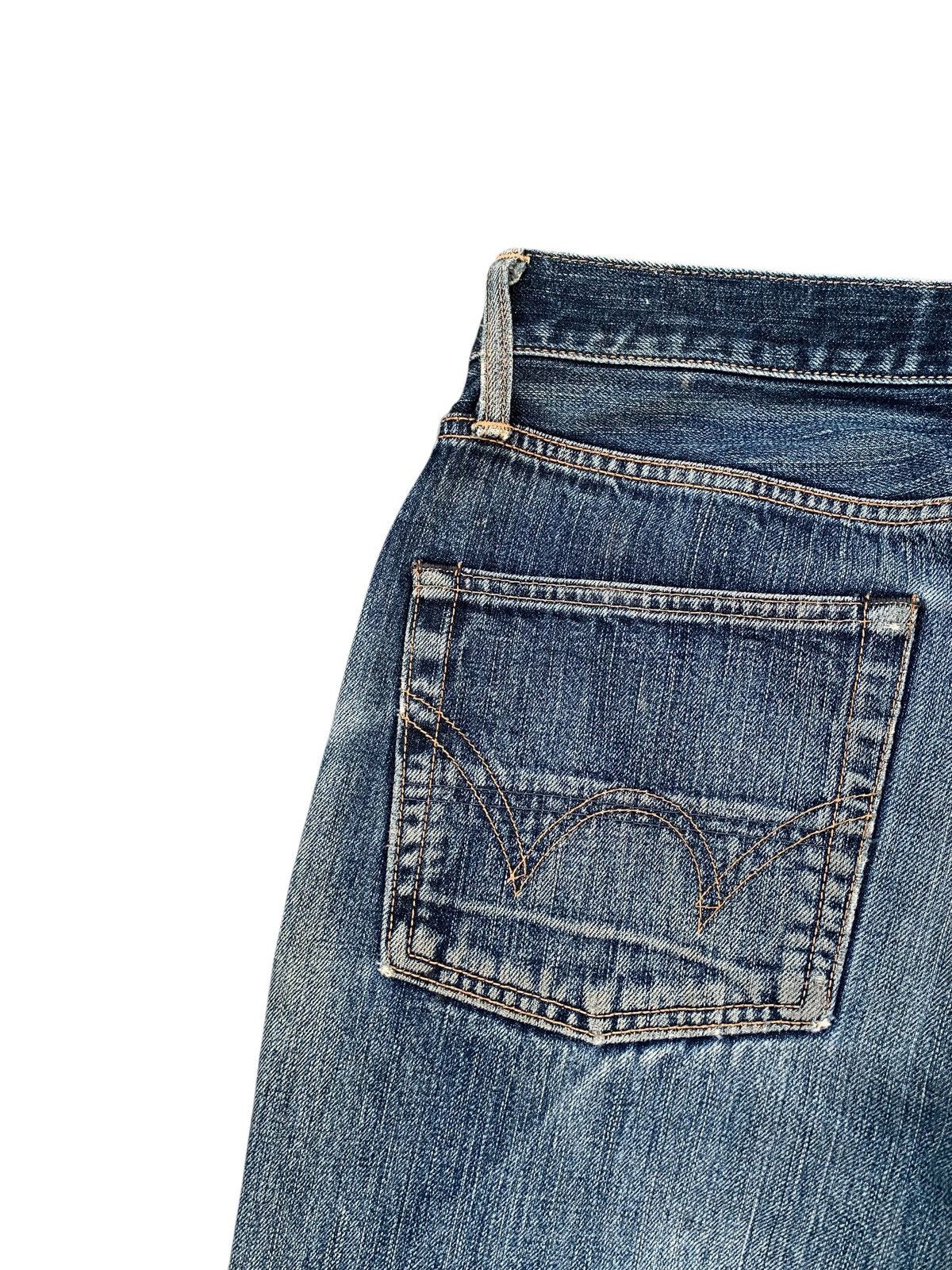 Edwin VINTAGE EDWIN 505 SELVEDGE FADED & RUSTY DISTRESSED DENIM Size US 32 / EU 48 - 13 Thumbnail