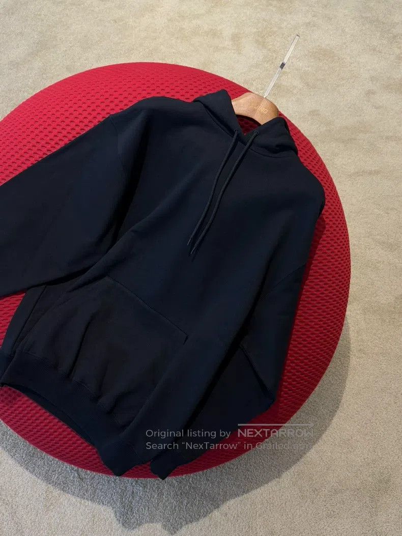 Balenciaga Balenciaga Black Back Big Logo Printed Hooded Sweatshirt Size US S / EU 44-46 / 1 - 3 Thumbnail