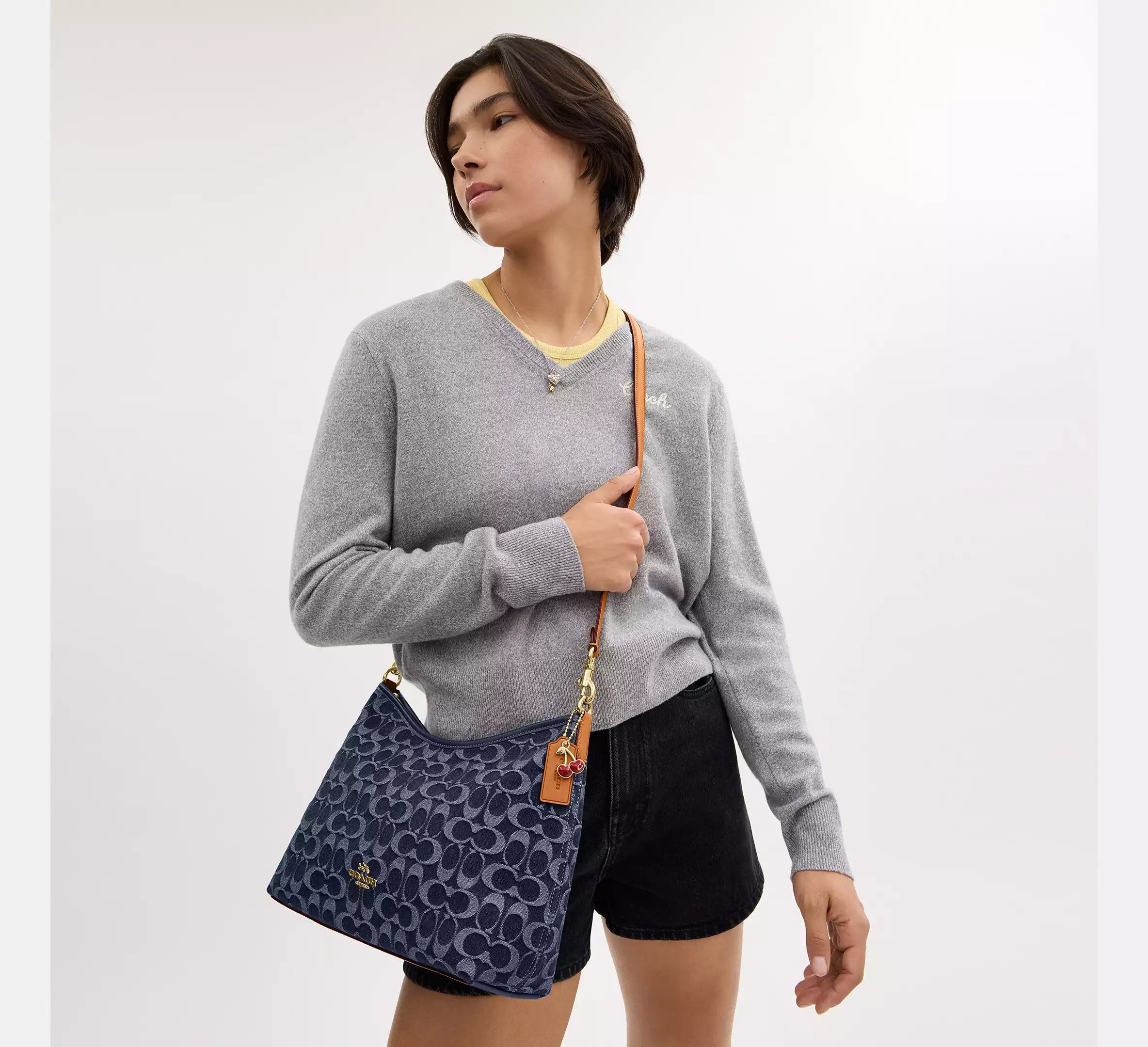 Coach Laurel Shoulder Bag In Signature Denim CY702 Size ONE SIZE - 10 Thumbnail