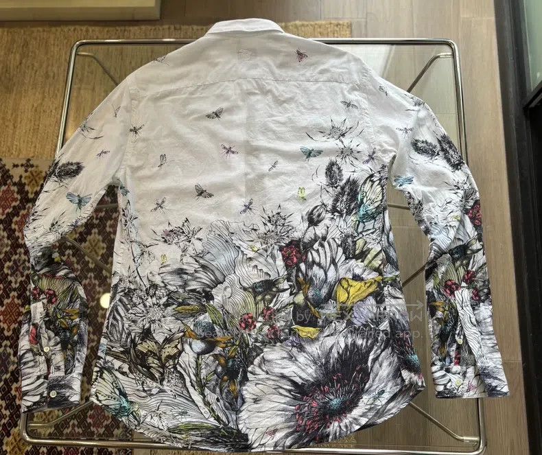 Alexander McQueen Alexander Mcqueen Floral insect print shirt Size US M / EU 48-50 / 2 - 7 Thumbnail