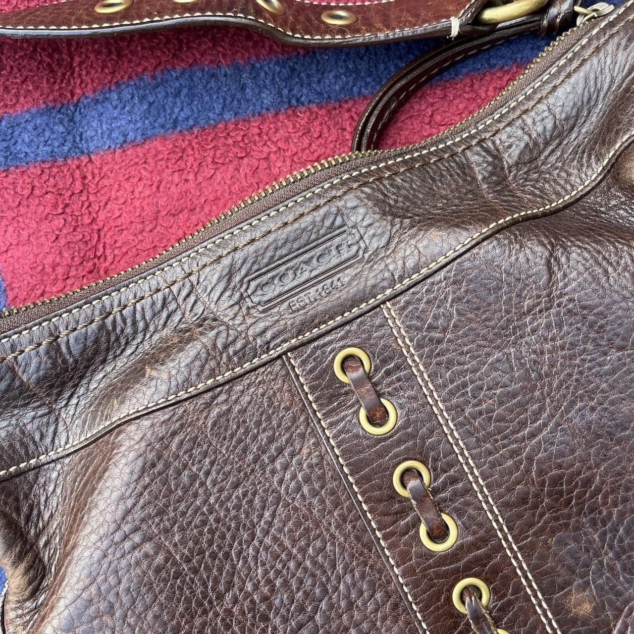 Coach Vintage Coach Chelsea Laced brown Leather shoulder bag Size ONE SIZE - 3 Thumbnail